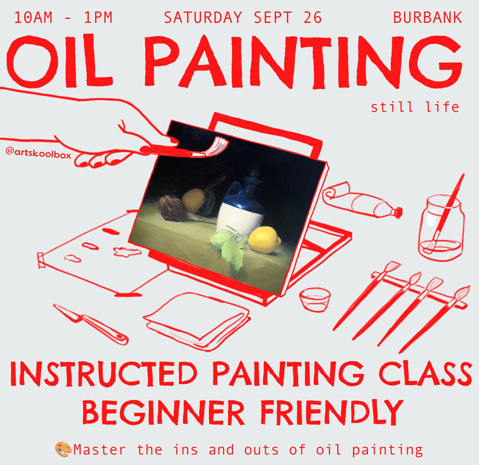 Oil Painting Class - Still Life