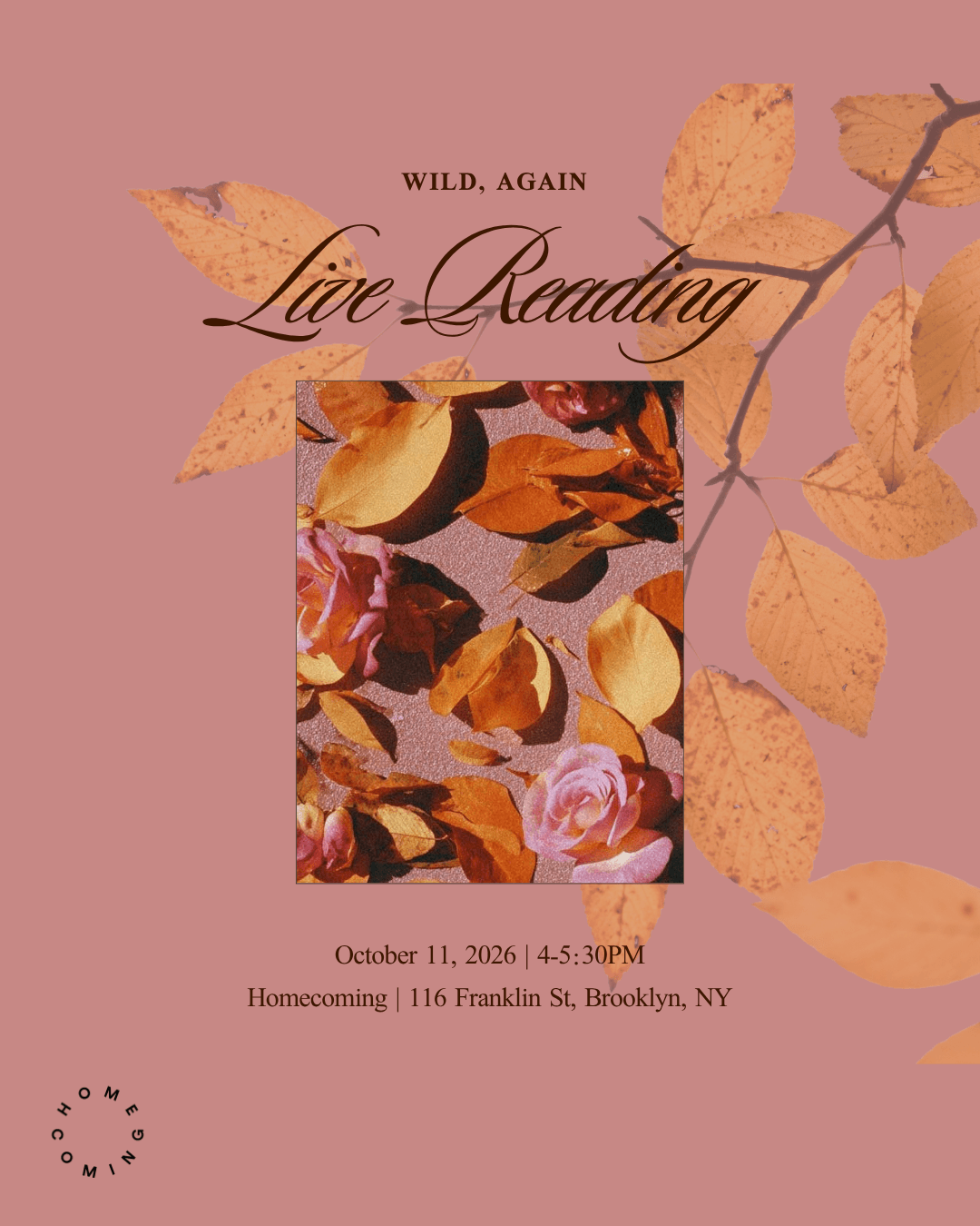 Wild, Again Live Reading