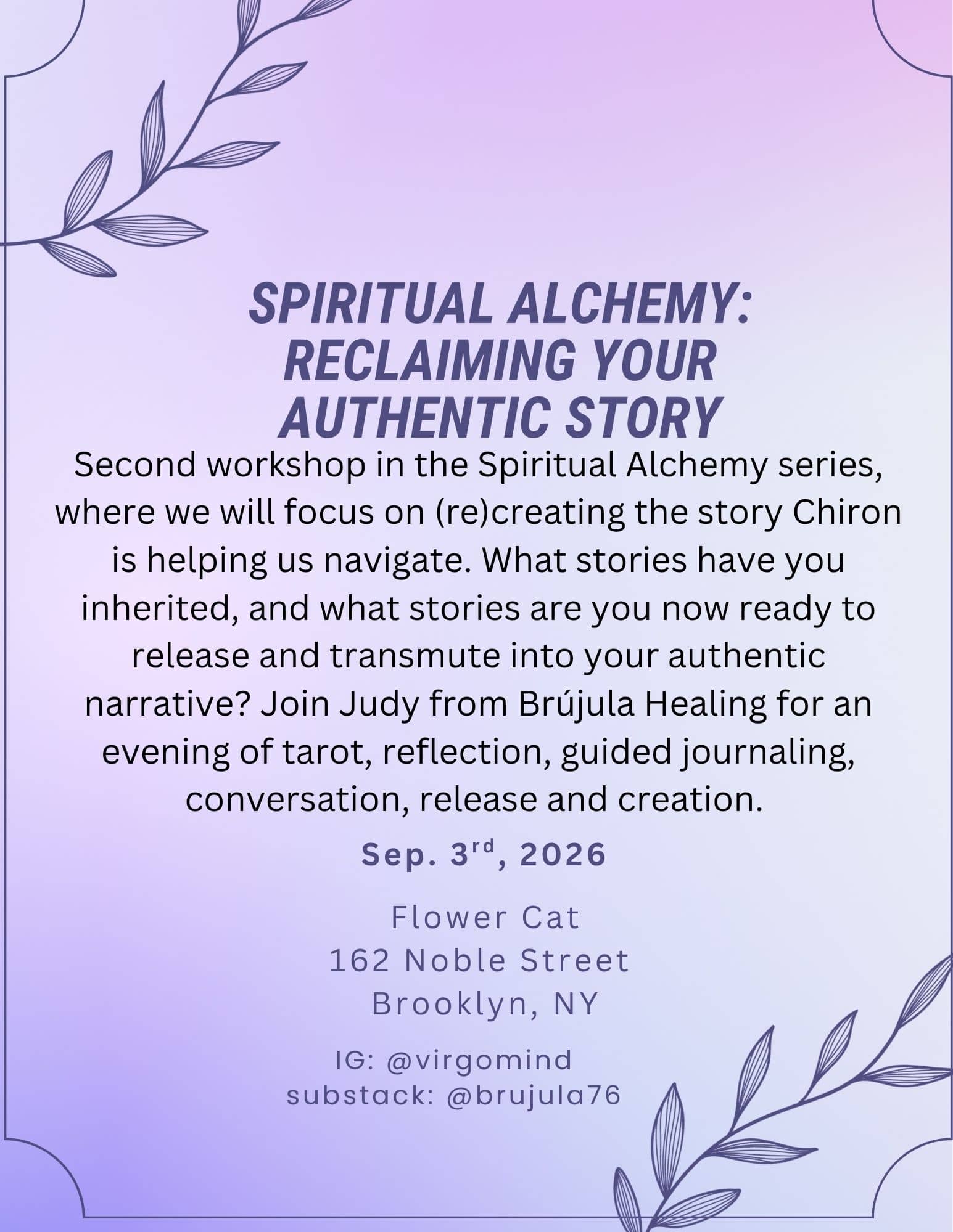 Spiritual Alchemy: Reclaiming your Authentic story.