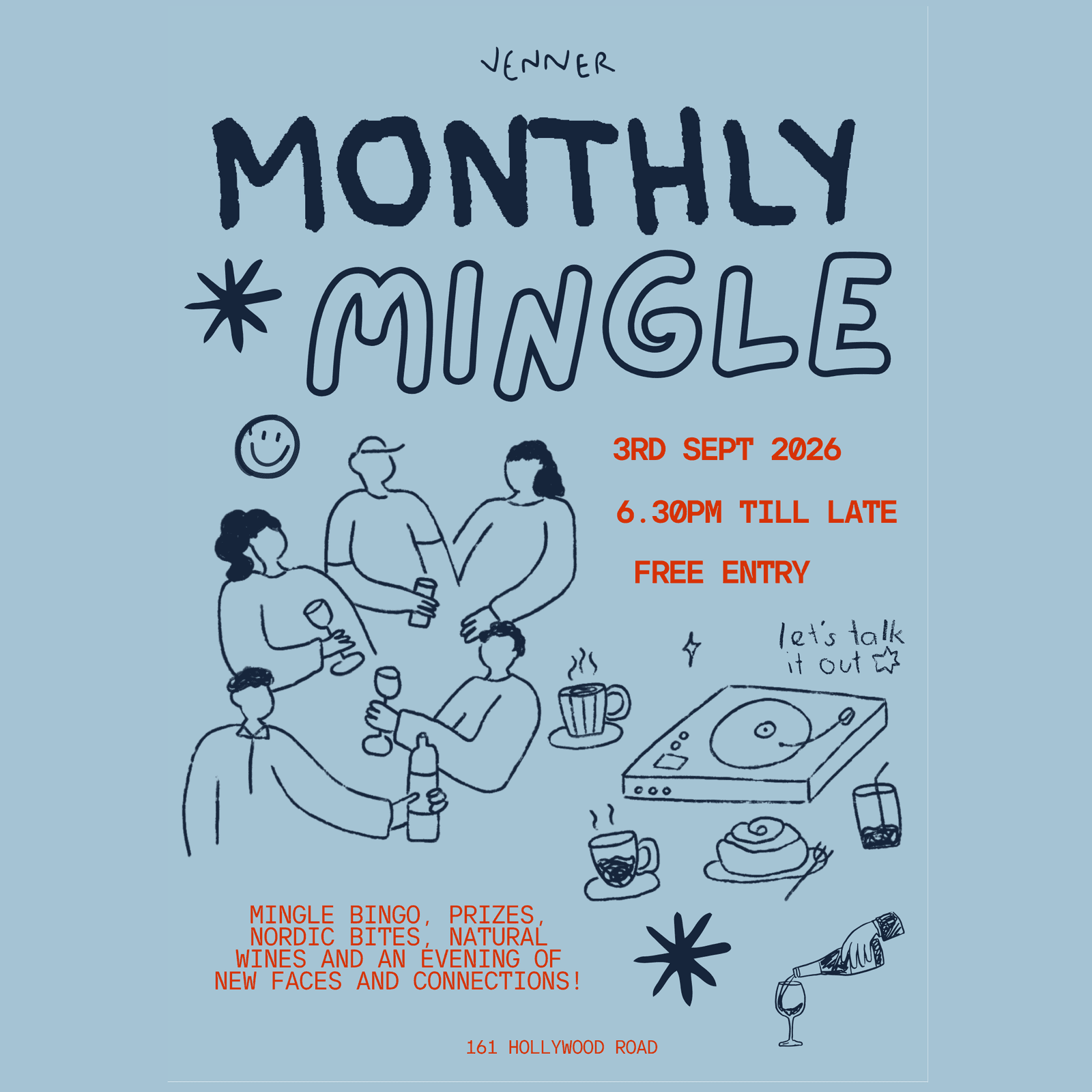 venner: Monthly Mingle September