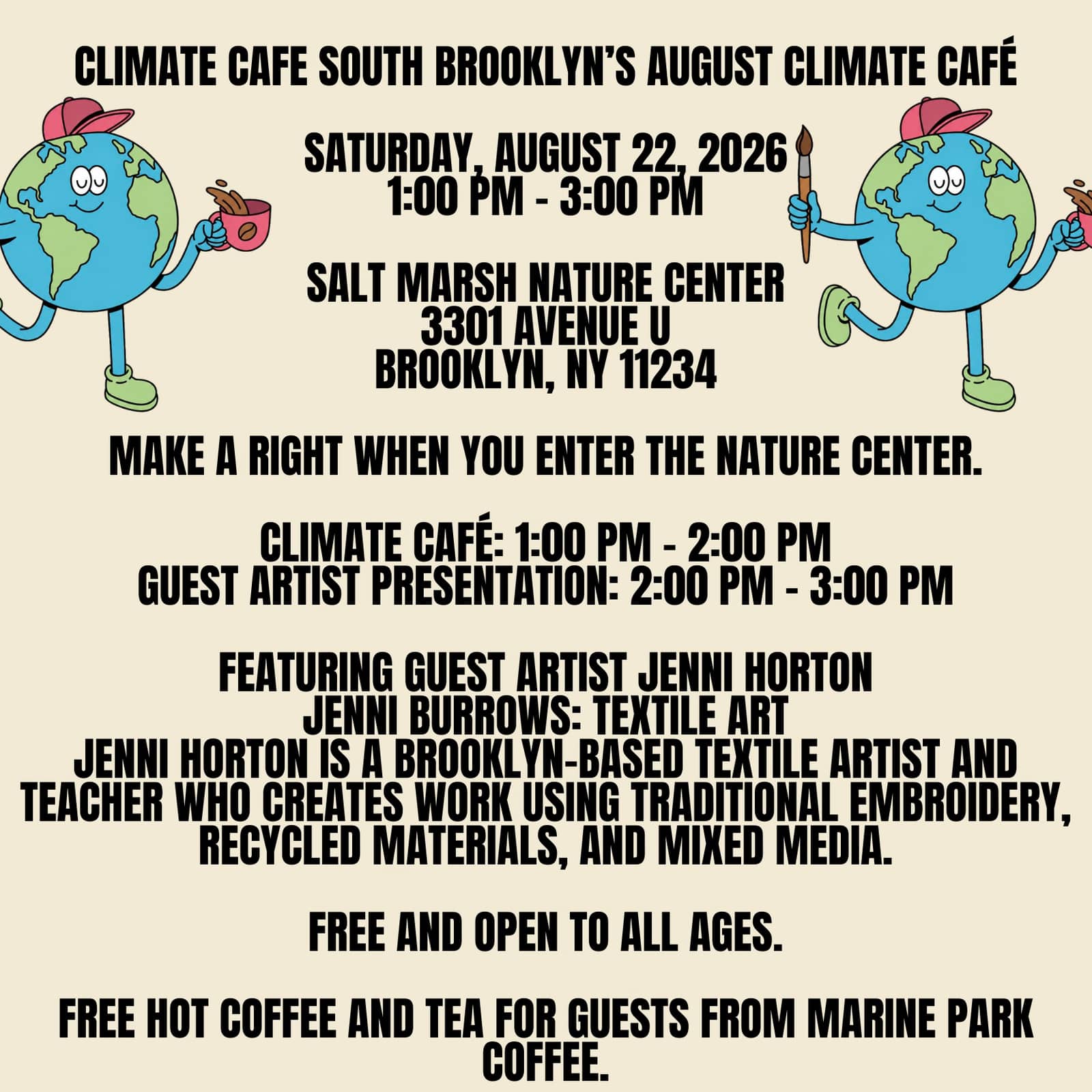 August Climate Cafe by Climate Cafe South Brooklyn