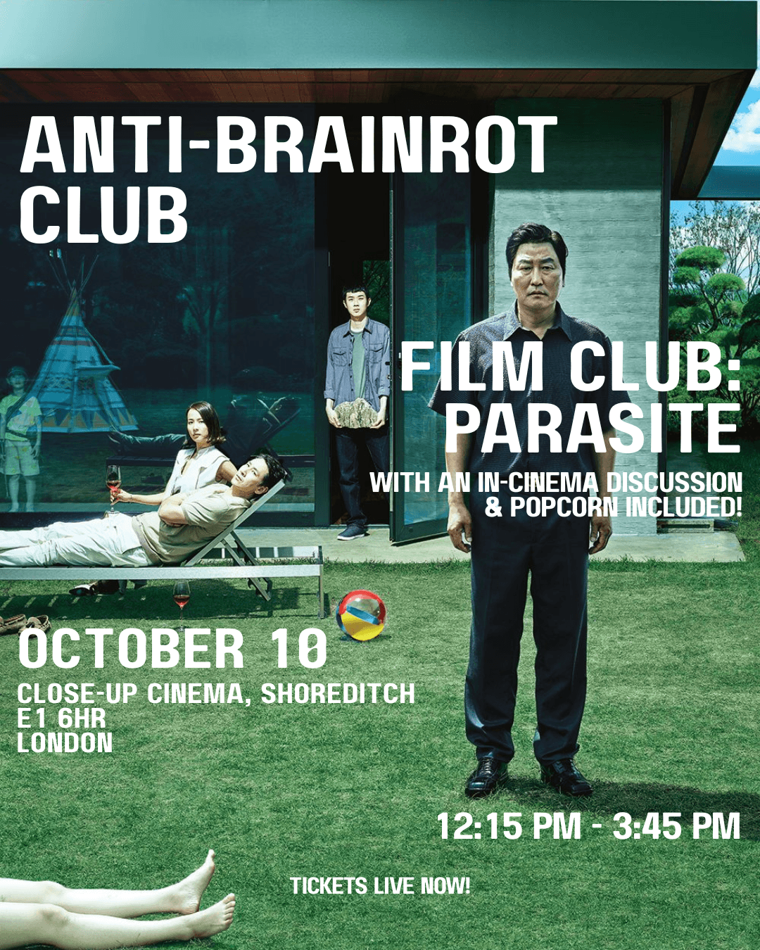 ABRC FILM CLUB & DISCUSSION: PARASITE