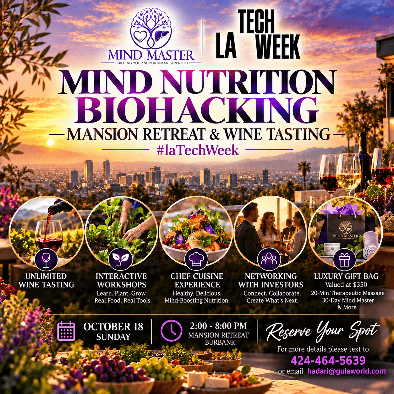 MIND NUTRITION BIOHACKING Burbank — Mansion Retreat