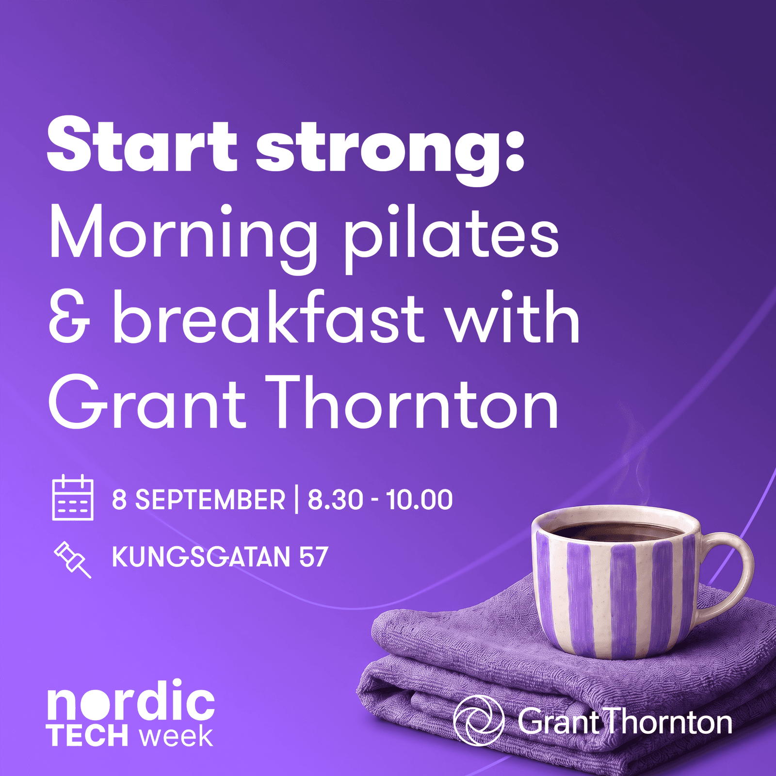 Start Strong: Morning Pilates & Breakfast with Grant Thornton