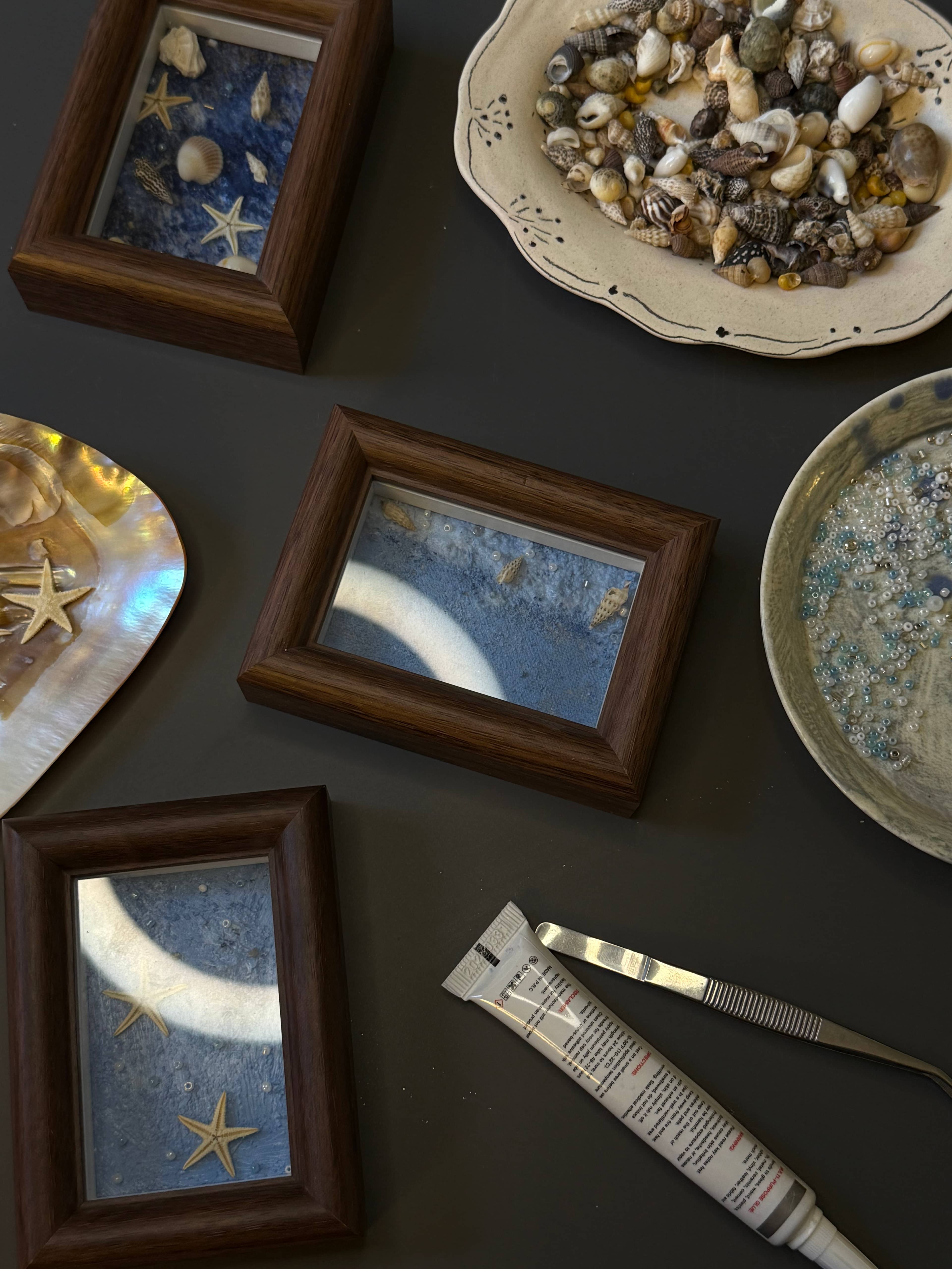 Blue Tides: Ocean Texture Art