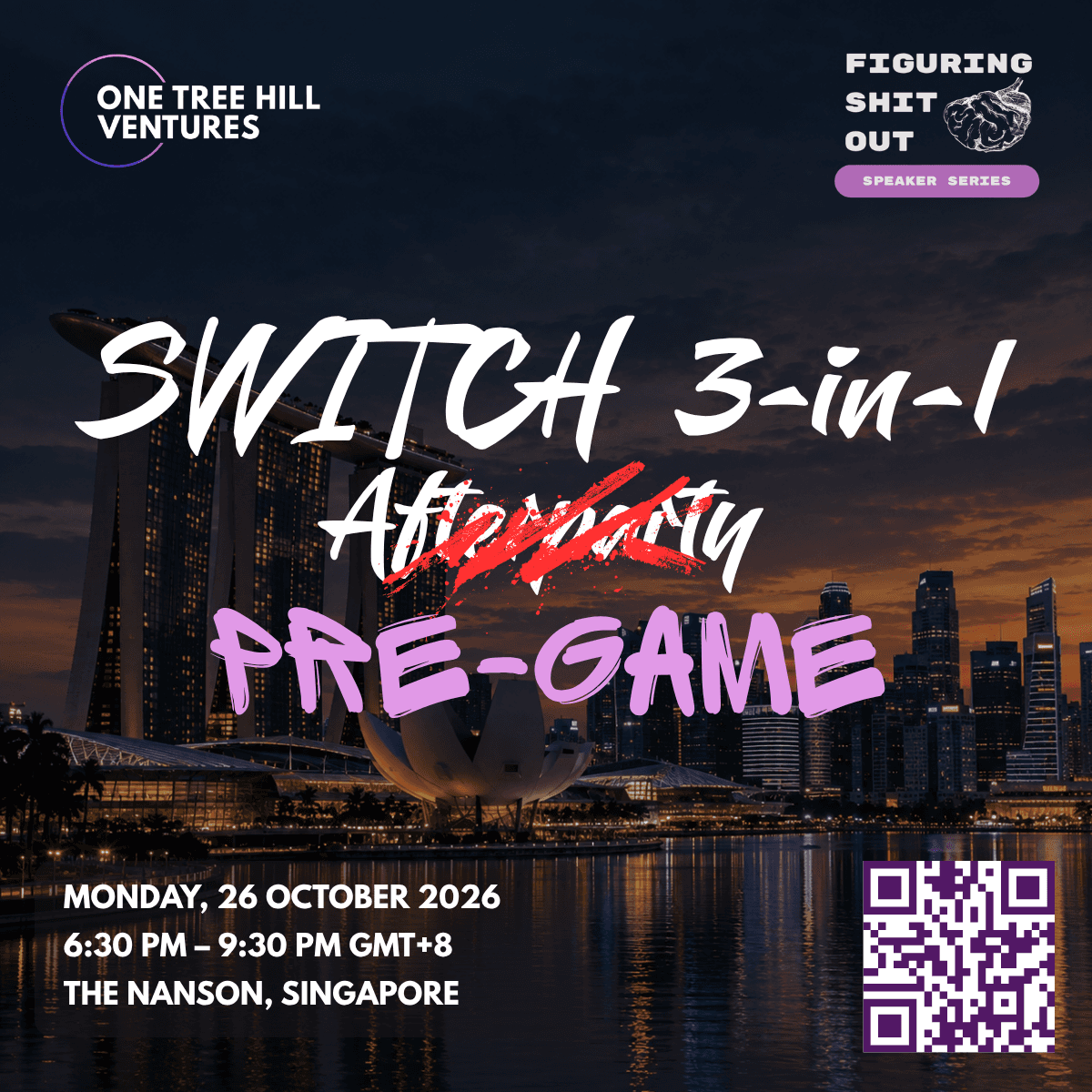 One Tree Hill Ventures x FSO presents: The Founder's Inner Game - Thinking, Deciding & Growing Under Pressure