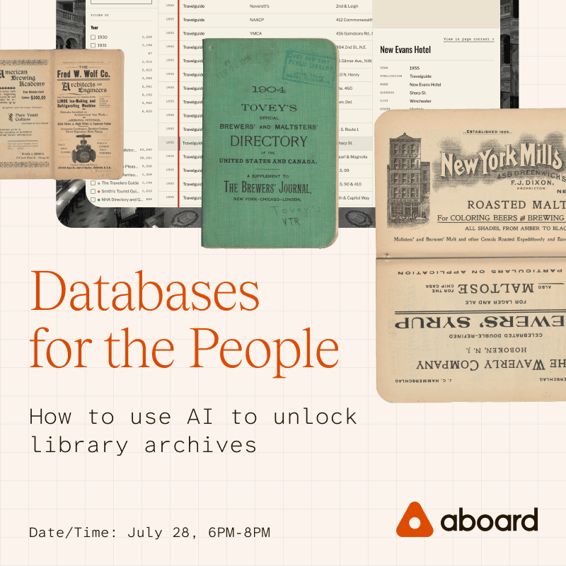 Databases for the People: How to use AI to unlock library archives