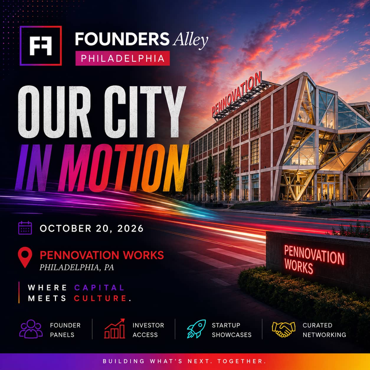 Founders Alley Philadelphia: Our City in Motion