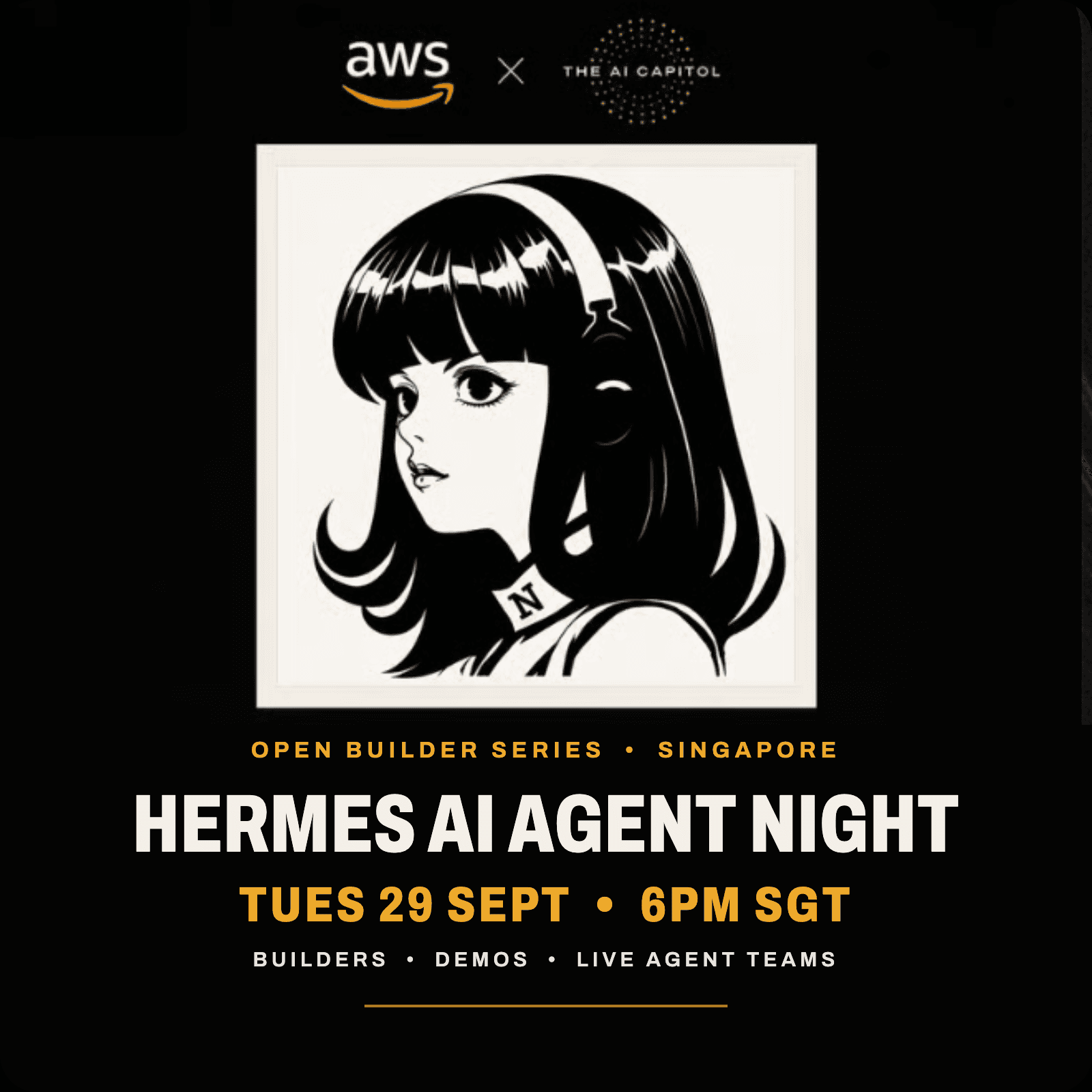 Hermes AI Agent Night - The AI Capitol & Amazon Web Services