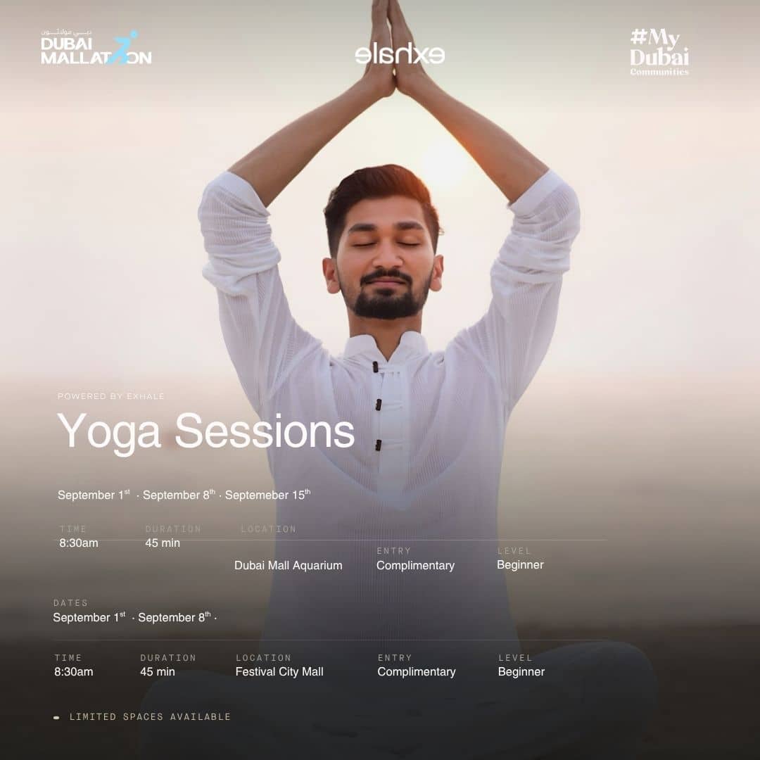 Yoga Session at Dubai Mall Aquarium