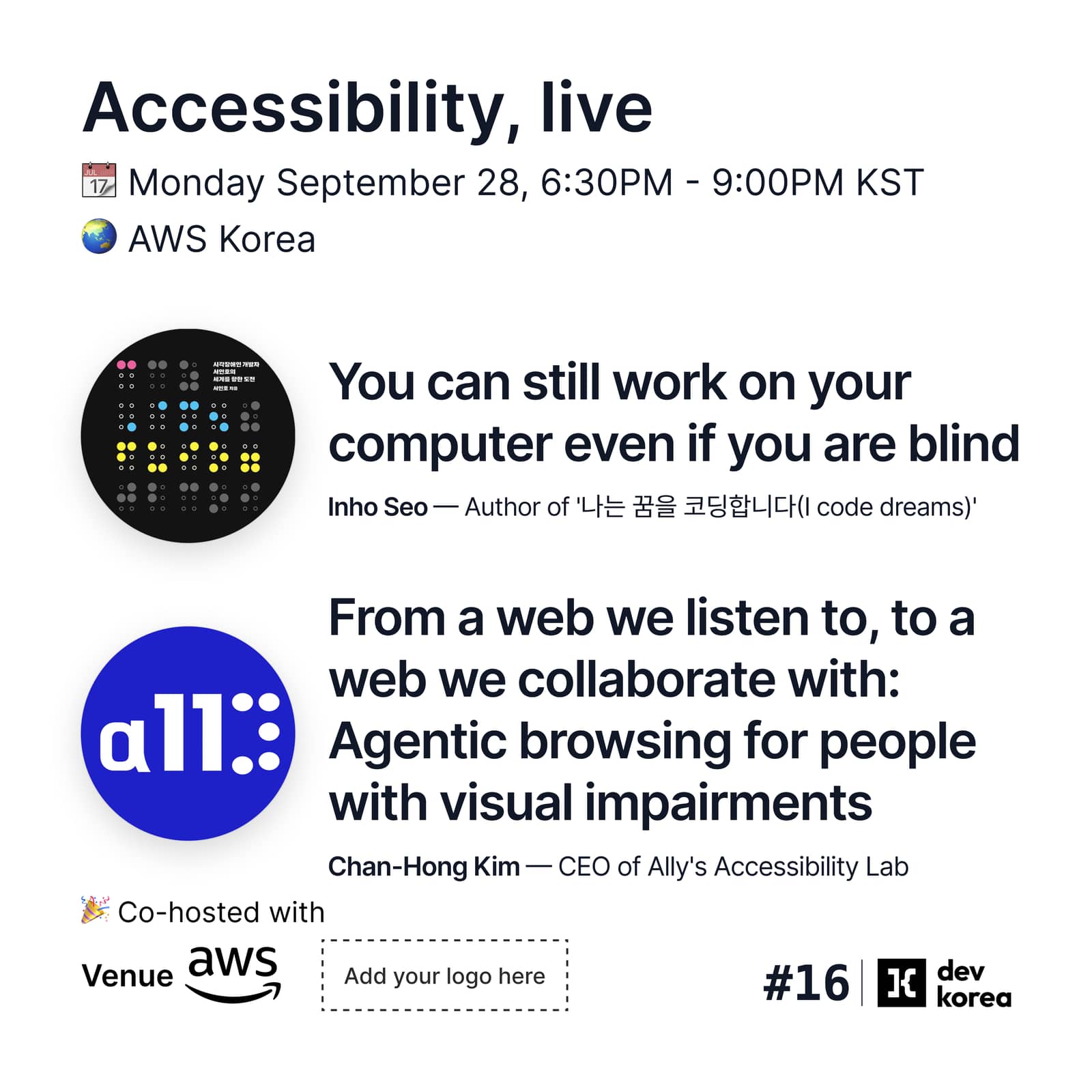 Accessibility, live