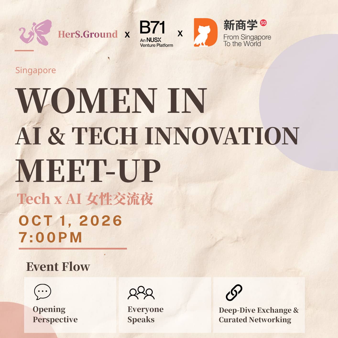 HerS.Ground x B71 | Women in AI Curated Meetup