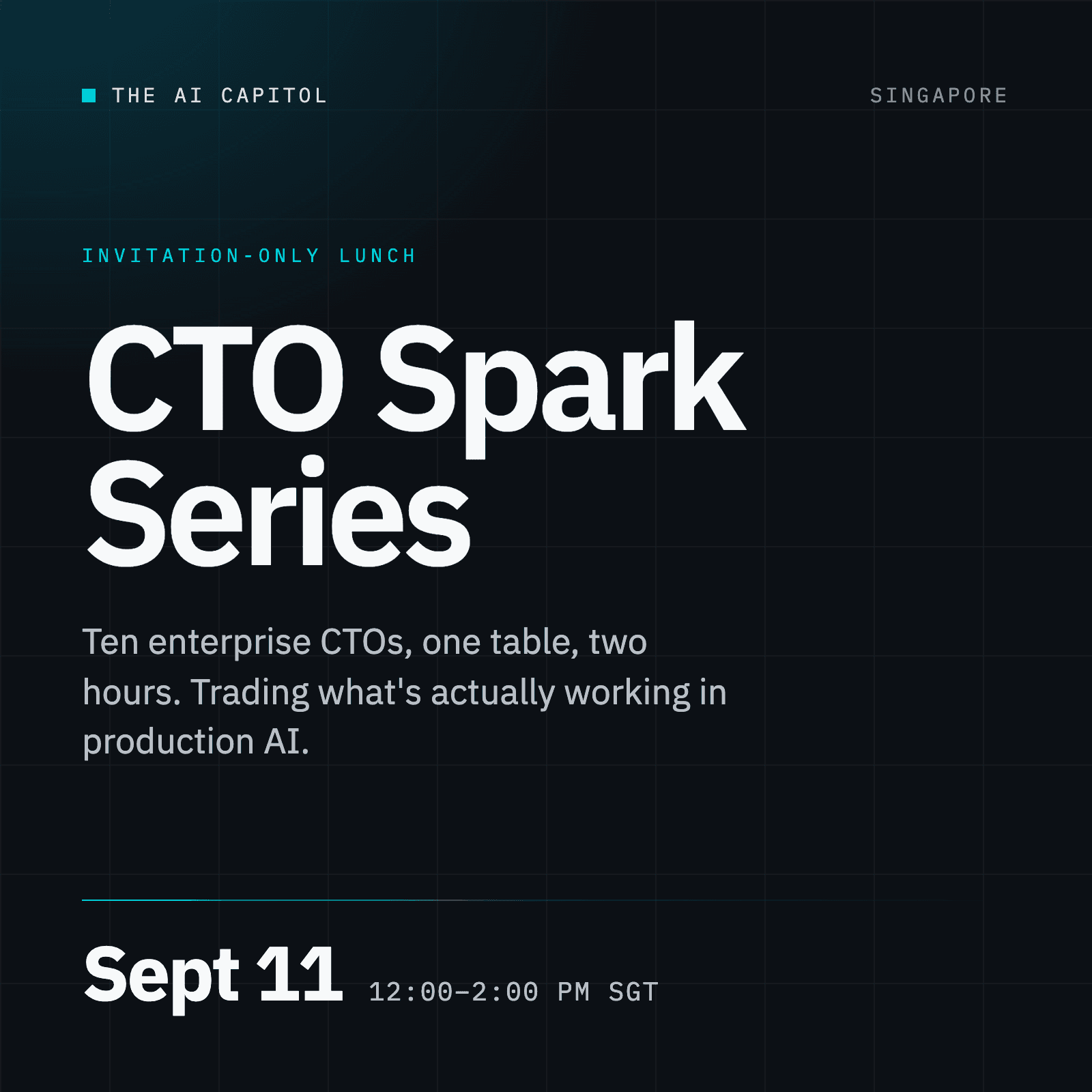 The AI Capitol CTO Spark Series