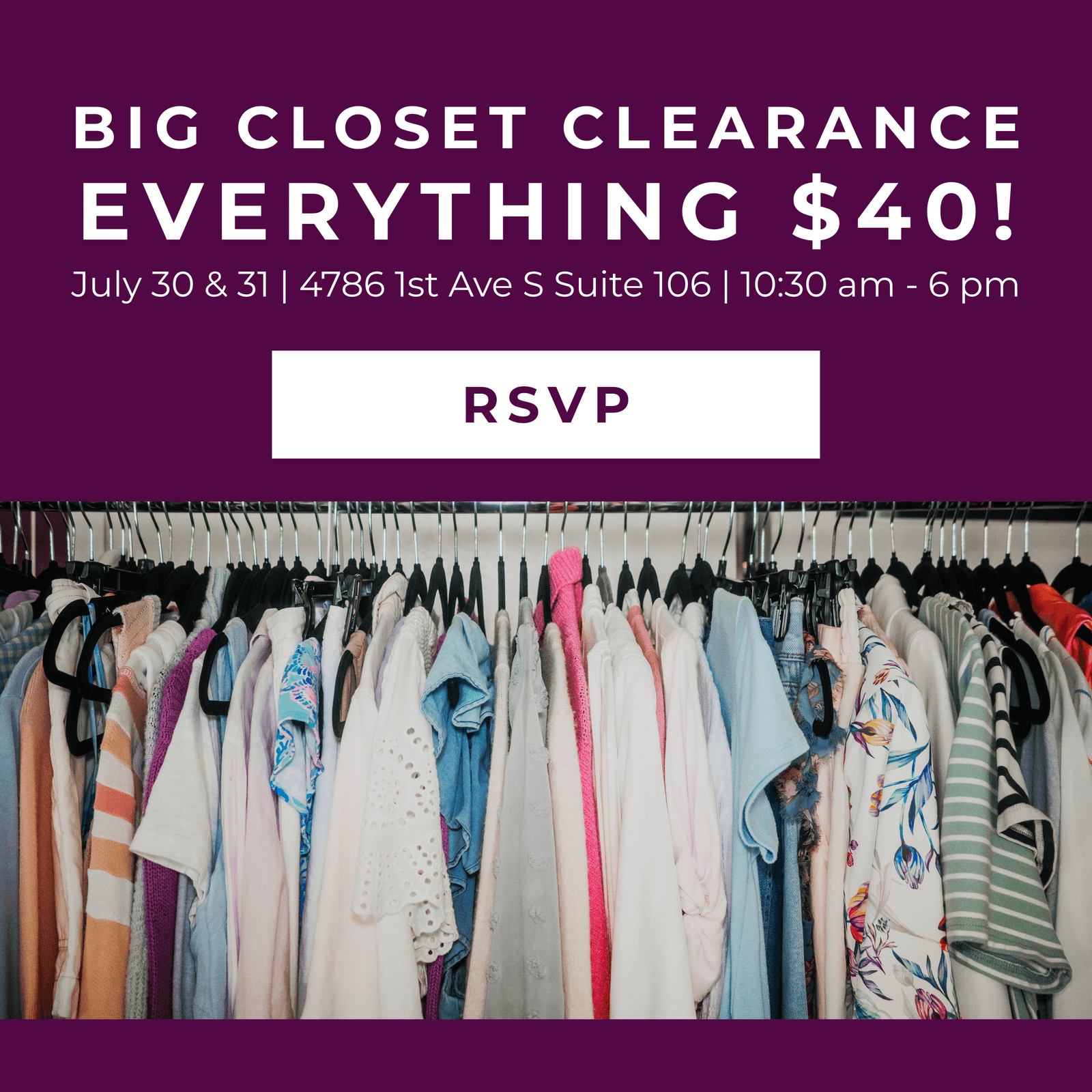 The Big Closet Clearance