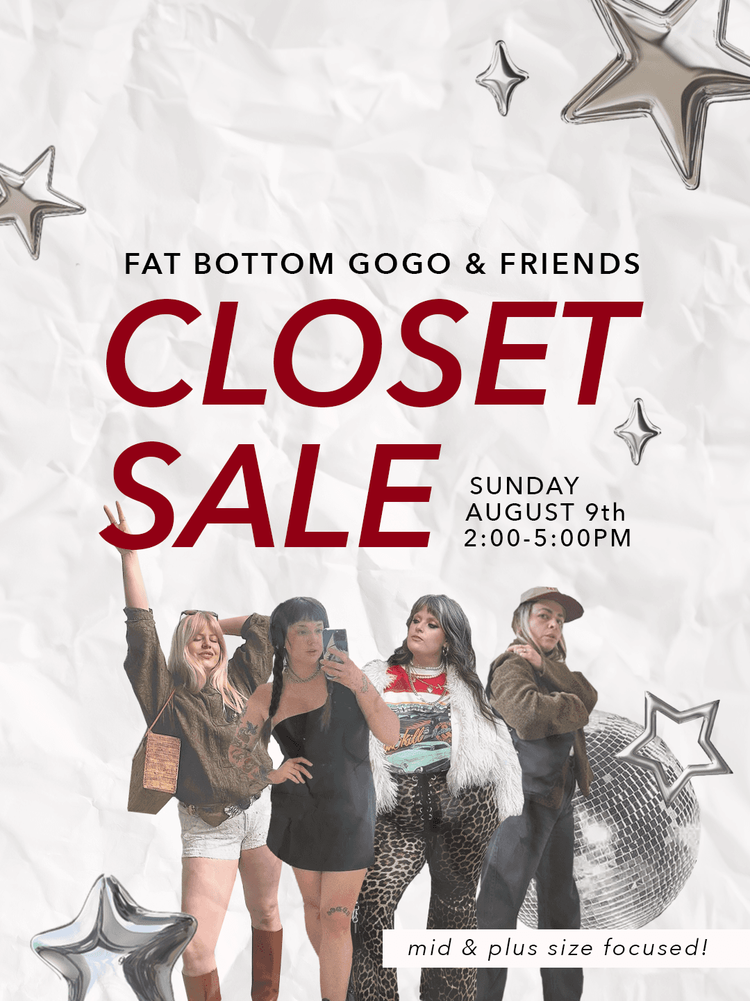 Fat Bottom GoGo & Friends: CLOSET SALE