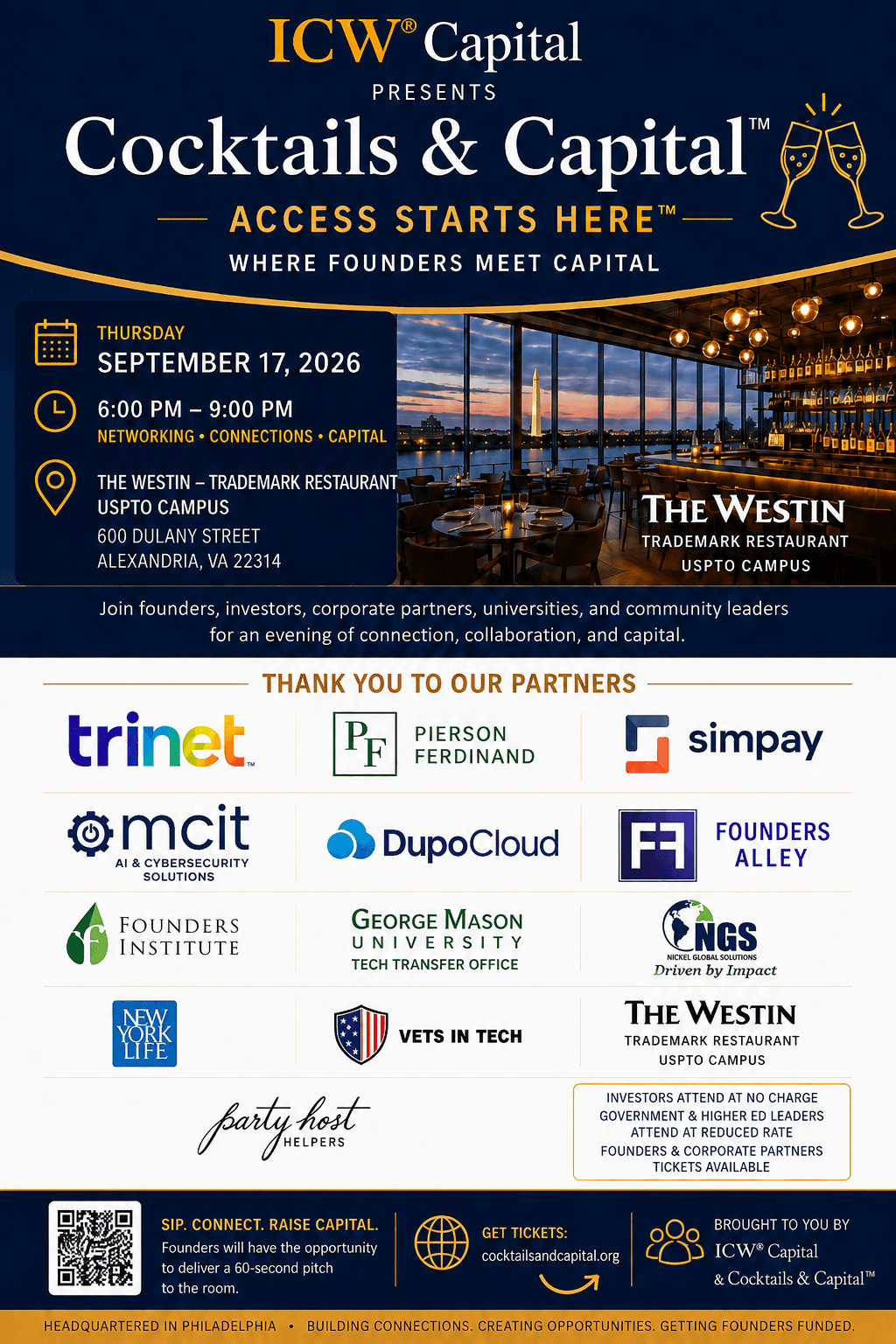 Cocktails & Capital™ NoVa Launch