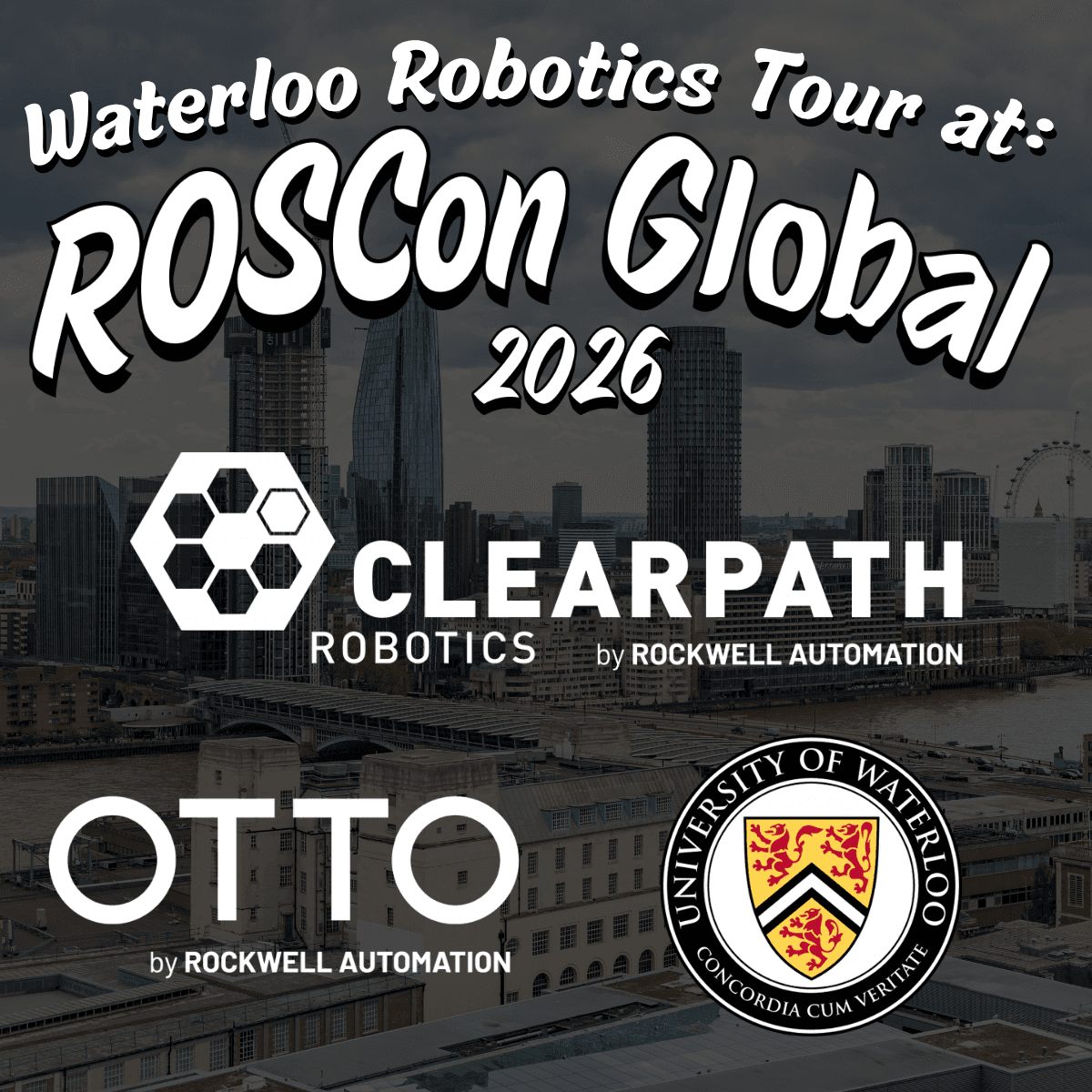 Waterloo Robotics Tour at ROSCon Global 2026