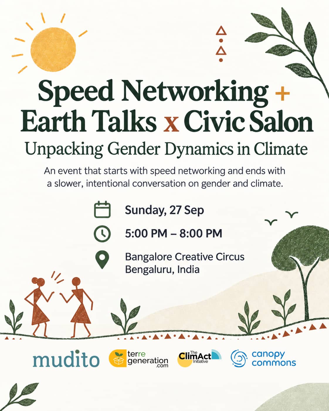 Speed Networking + Earth Talks x Civic Salon: Unpacking Gender Dynamics in Climate
