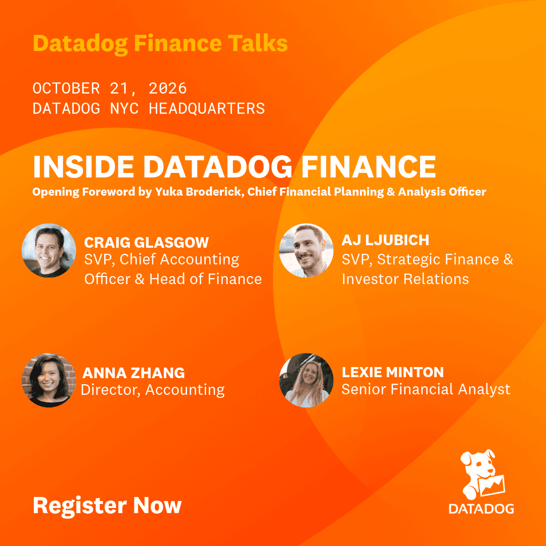 Inside Datadog Finance