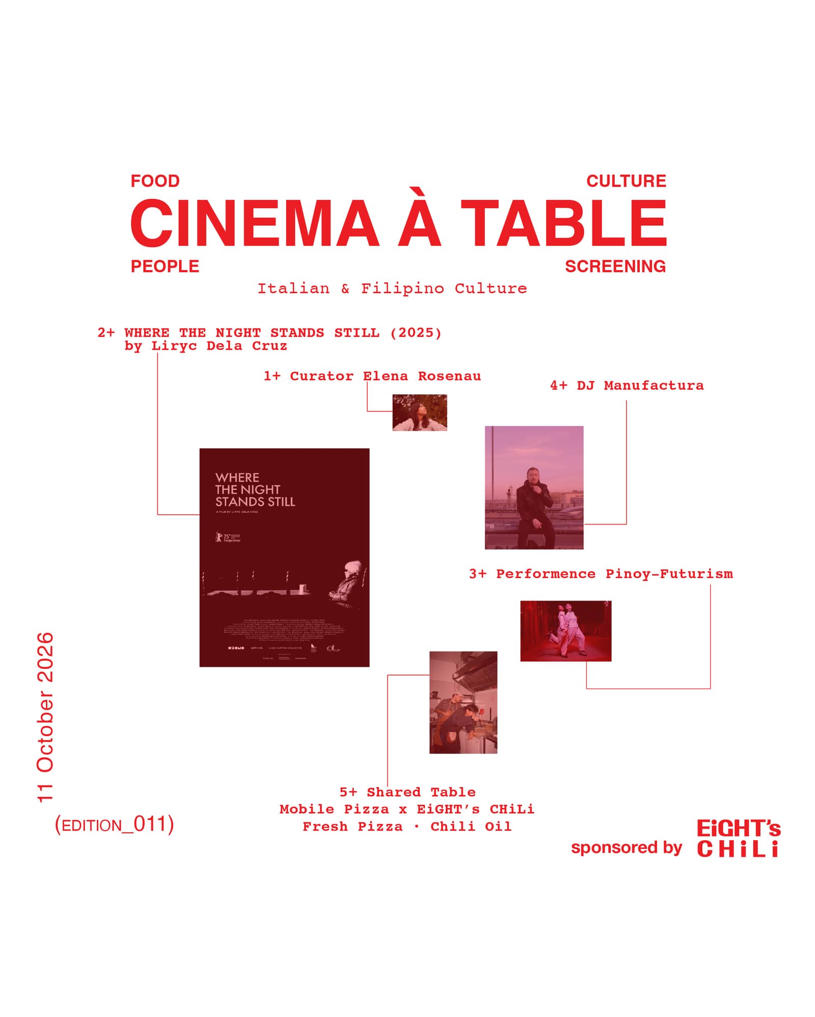 CINEMA À TABLE (edition 11) Screening | Food | Culture | Networking