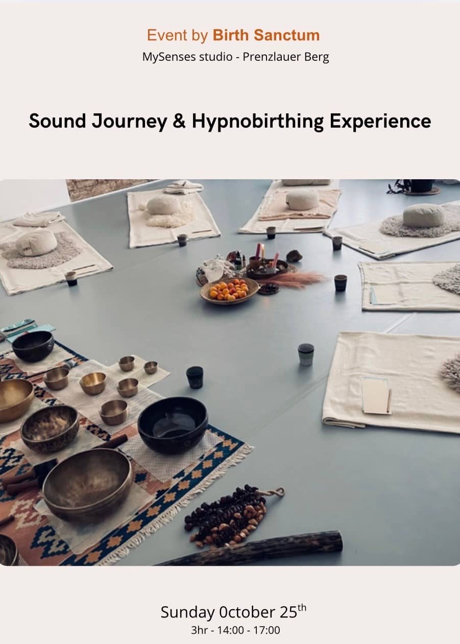 3hr Sound Journey & Hypnobirthing Experience for pregnant people