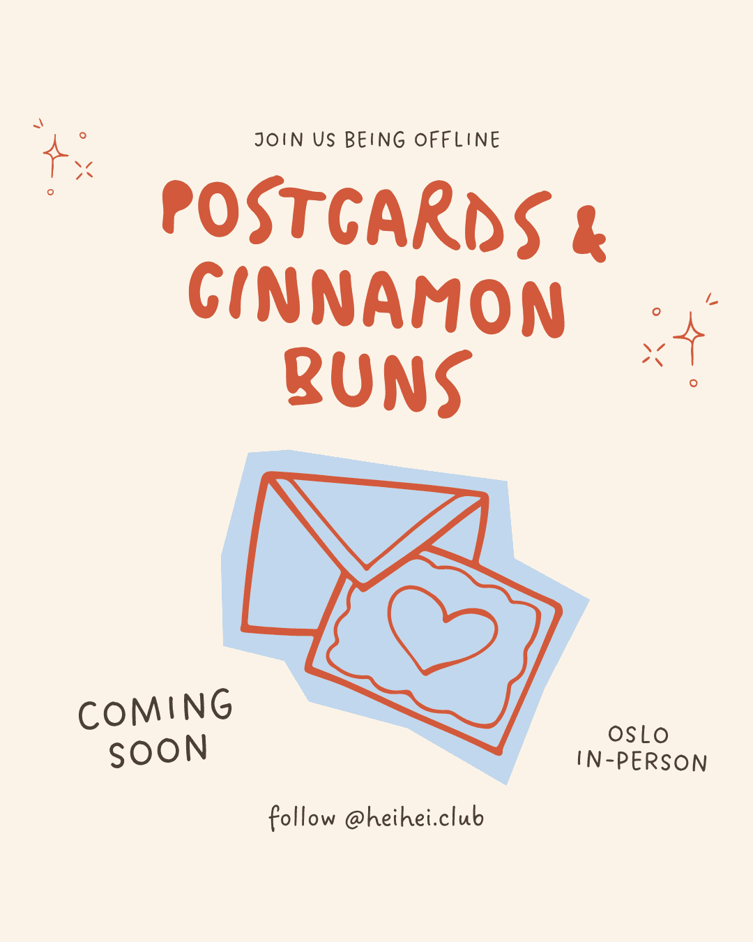 Postcards & Cinnamon Buns ✉️ - Coming Soon