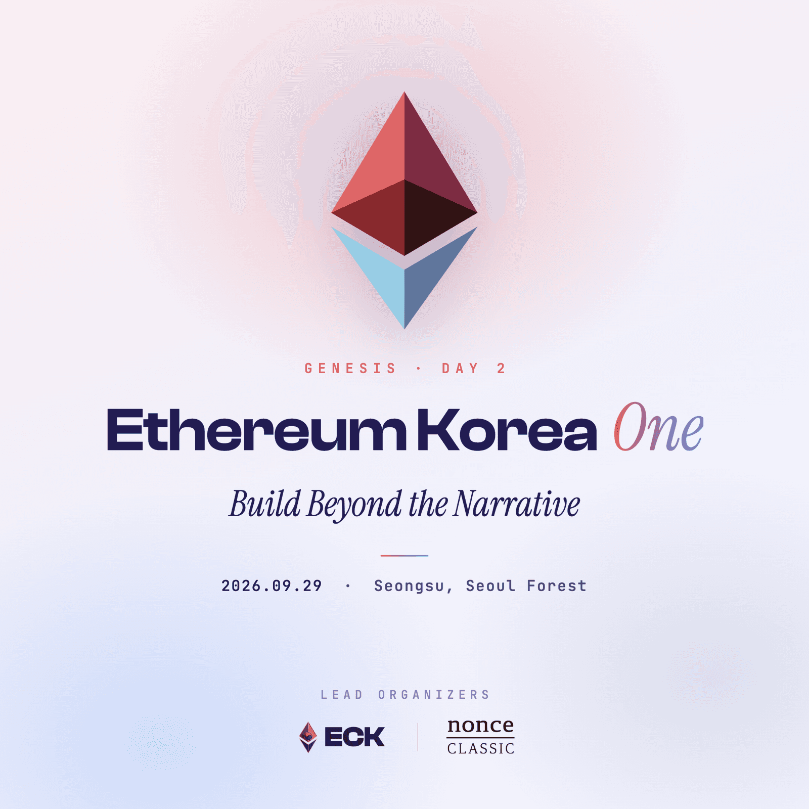 Ethreum Korea One Genesis - Build Beyond the Narrative