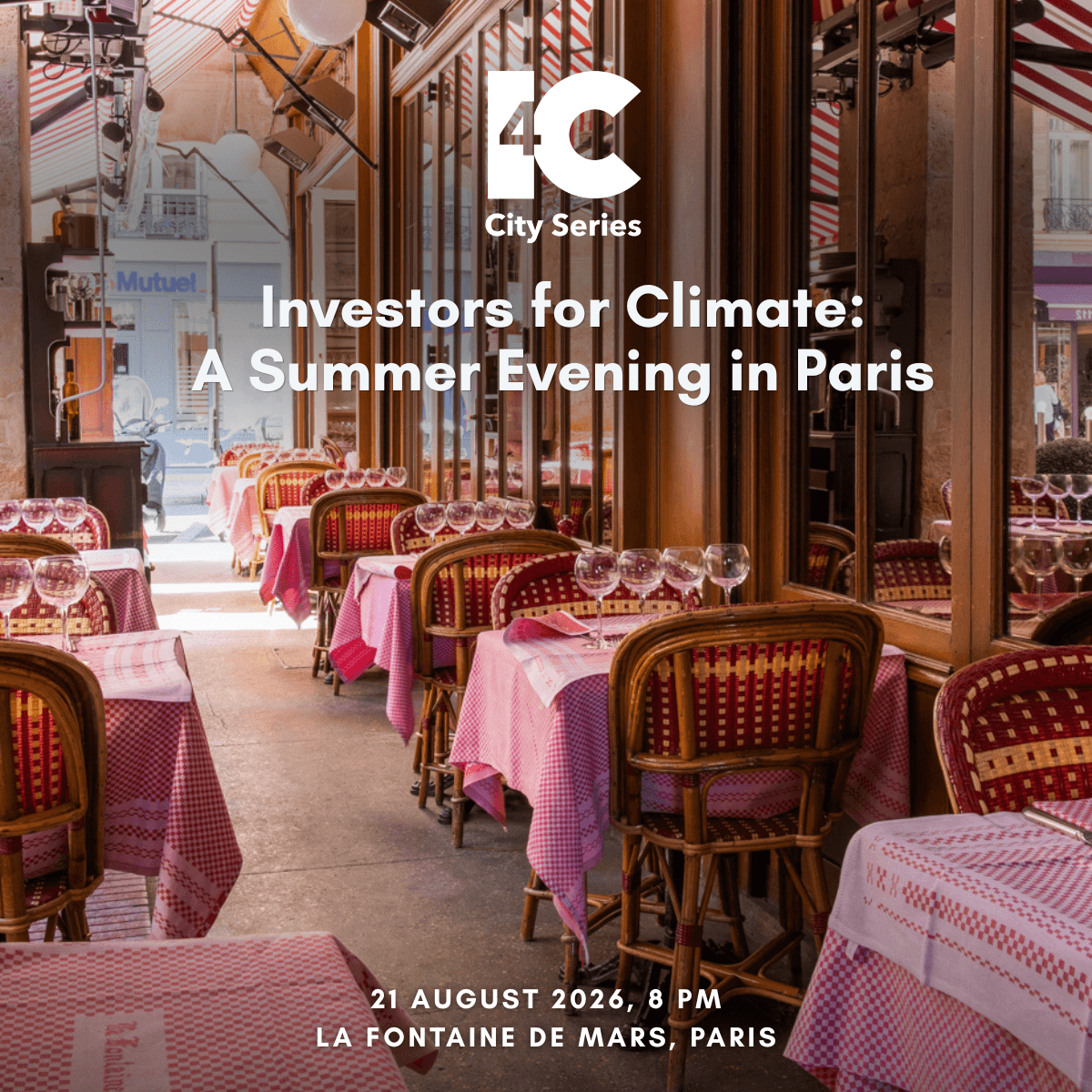 Investors for Climate: A Summer Evening in Paris 🇫🇷