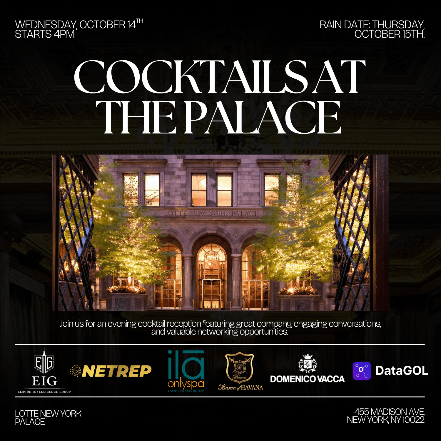 Cocktails at the Palace