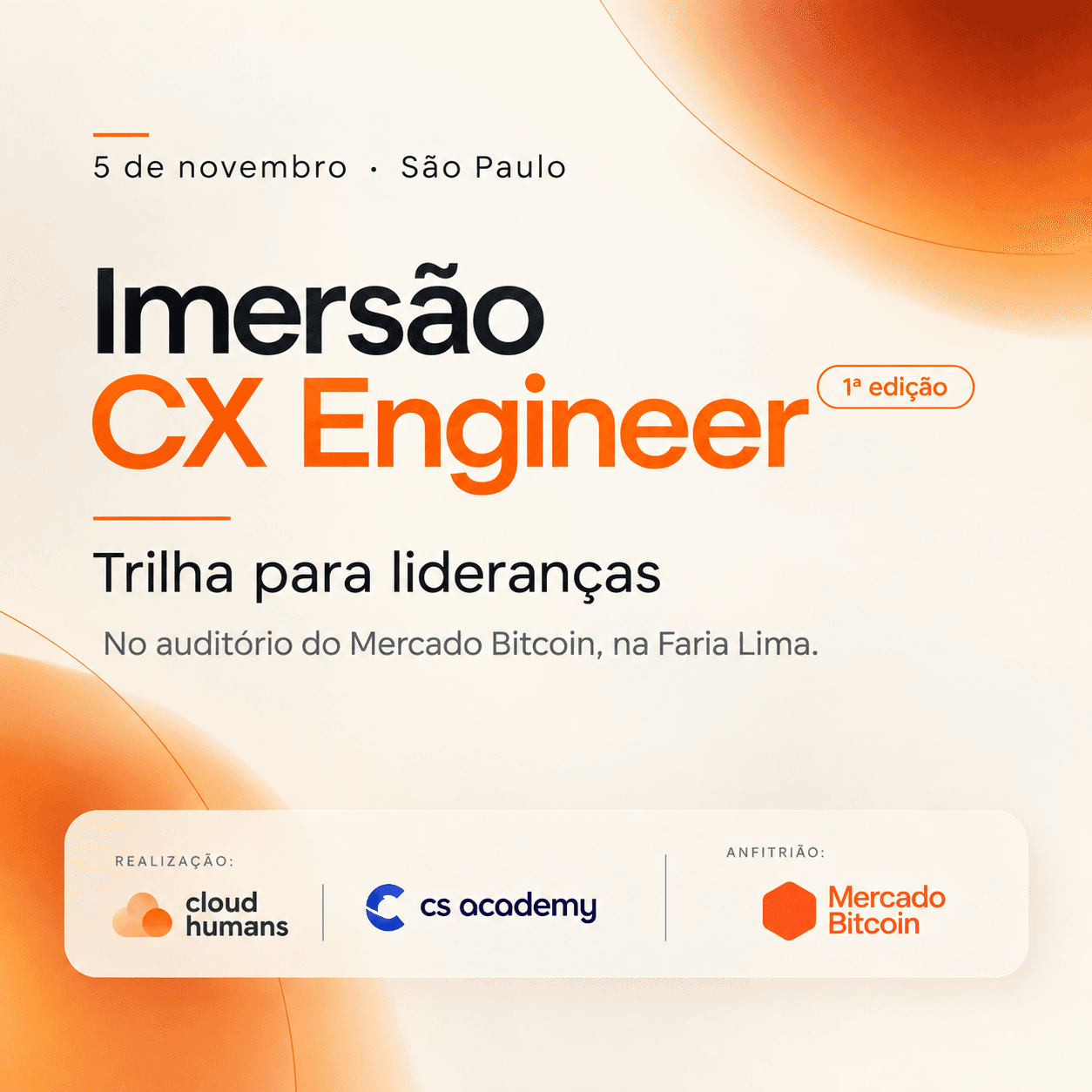 Imersão CX Engineer · Trilha para lideranças · no Mercado Bitcoin