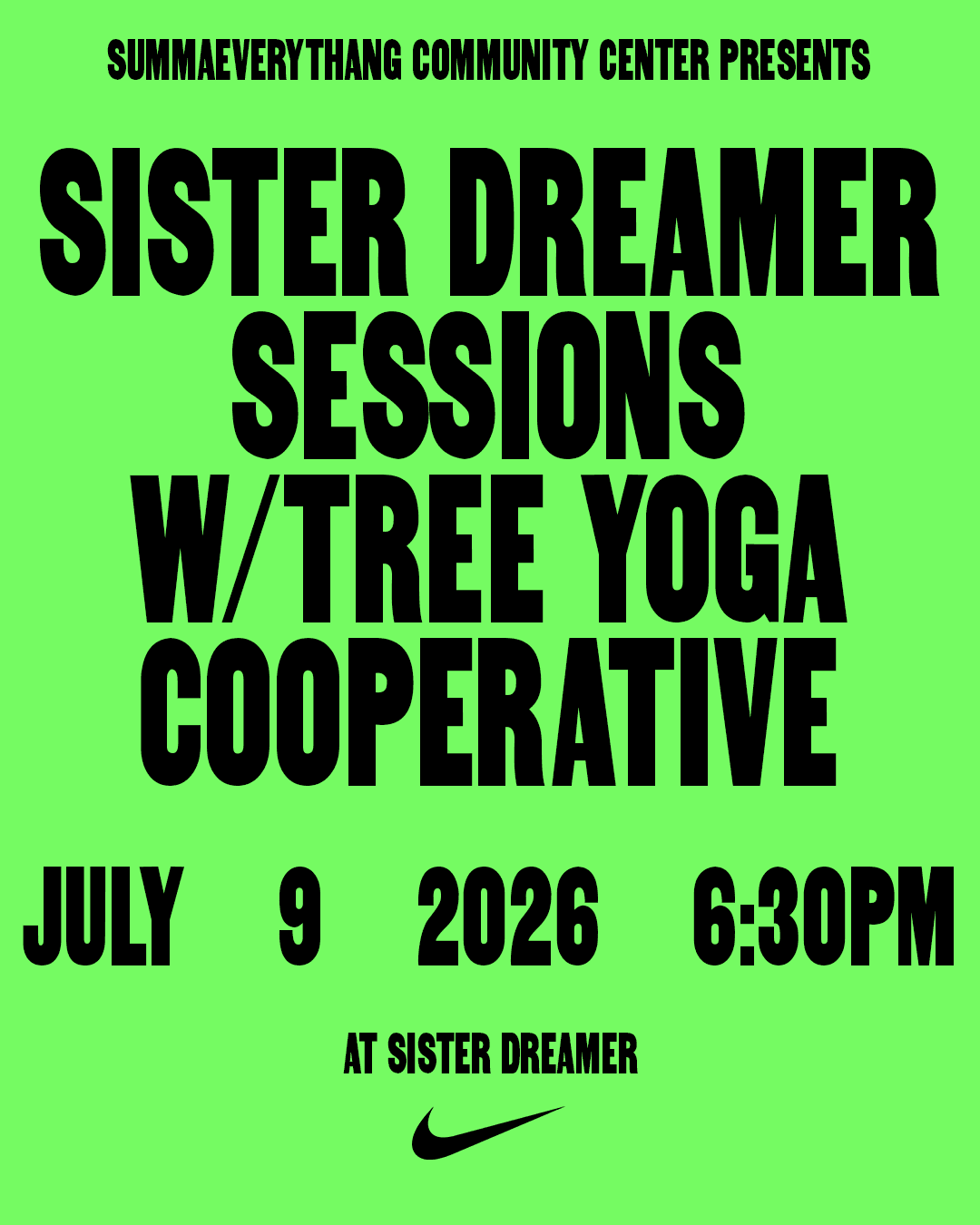 sister dreamer sessions w/ Tree Yoga Cooperative
