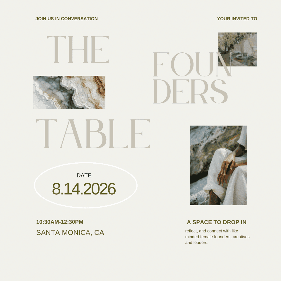 THE FOUNDERS TABLE