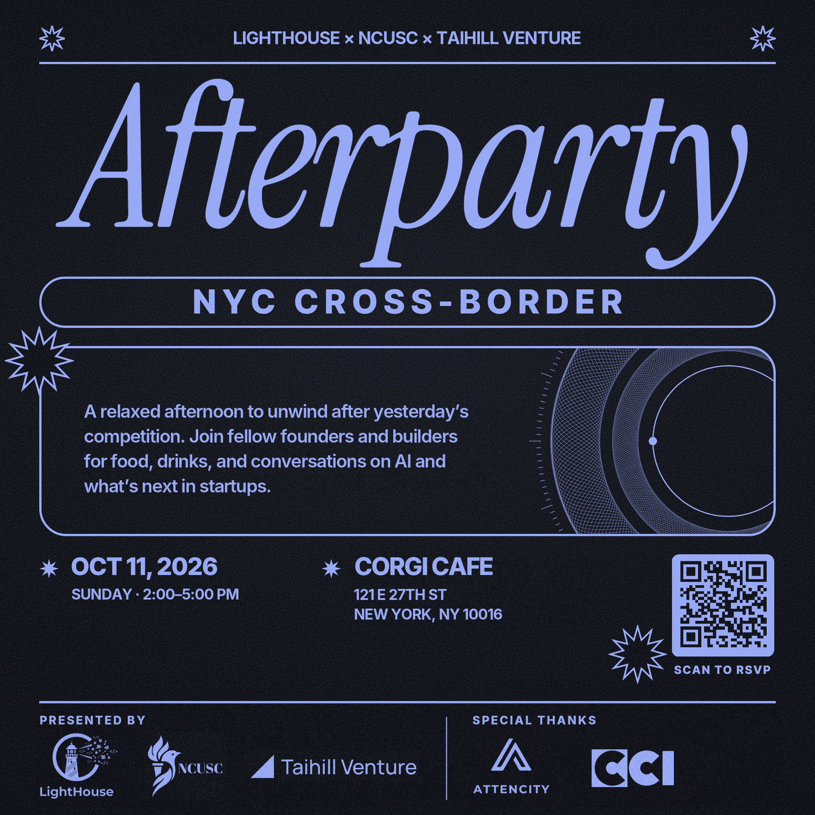 Afterparty of the 2026 NYC Cross-Border U.S. Startup Competition