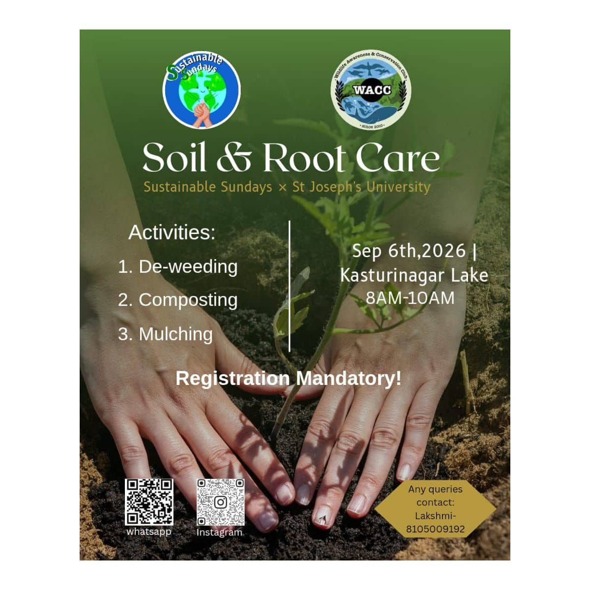 Sustainable Sunday's Sapling Care Workshop