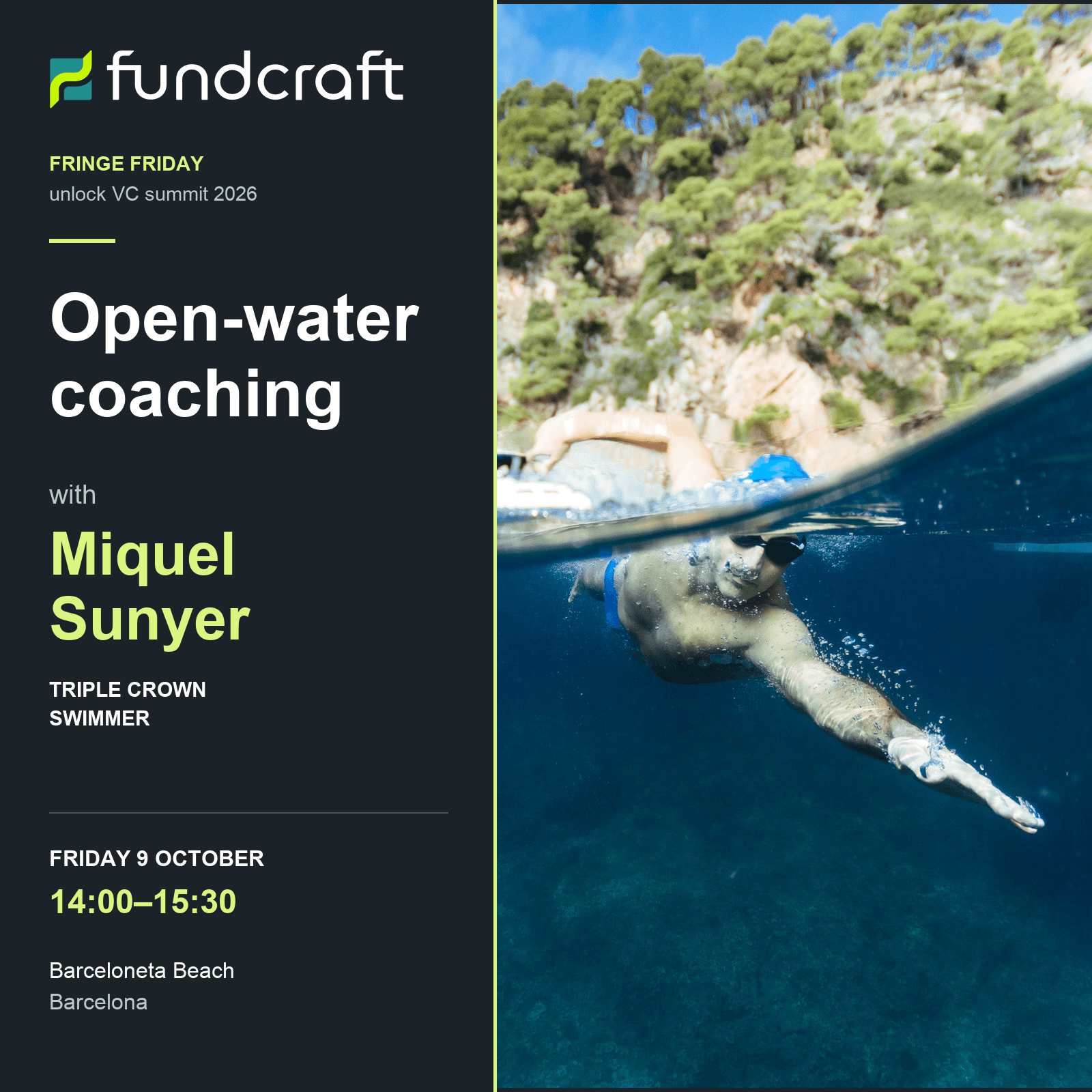Open-Water Coaching with Triple Crown Swimmer Miquel Sunyer | fundcraft
