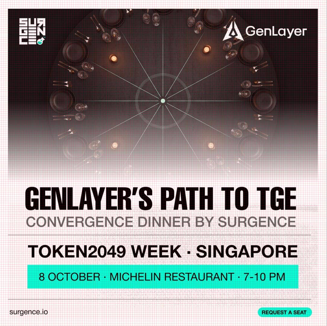 GenLayer’s Path to TGE: Convergence Dinner by Surgence