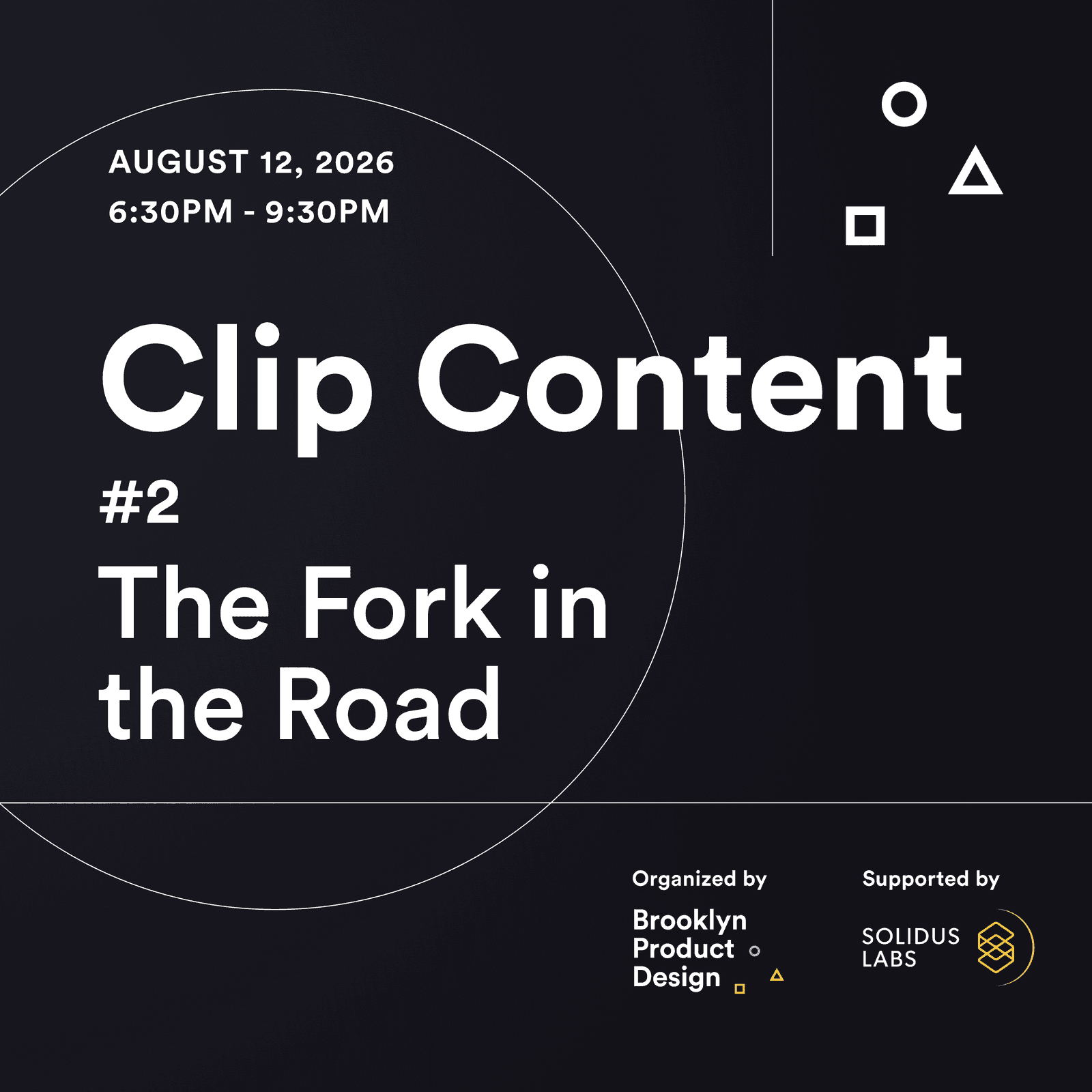 Clip Content #2: The Fork in the Road