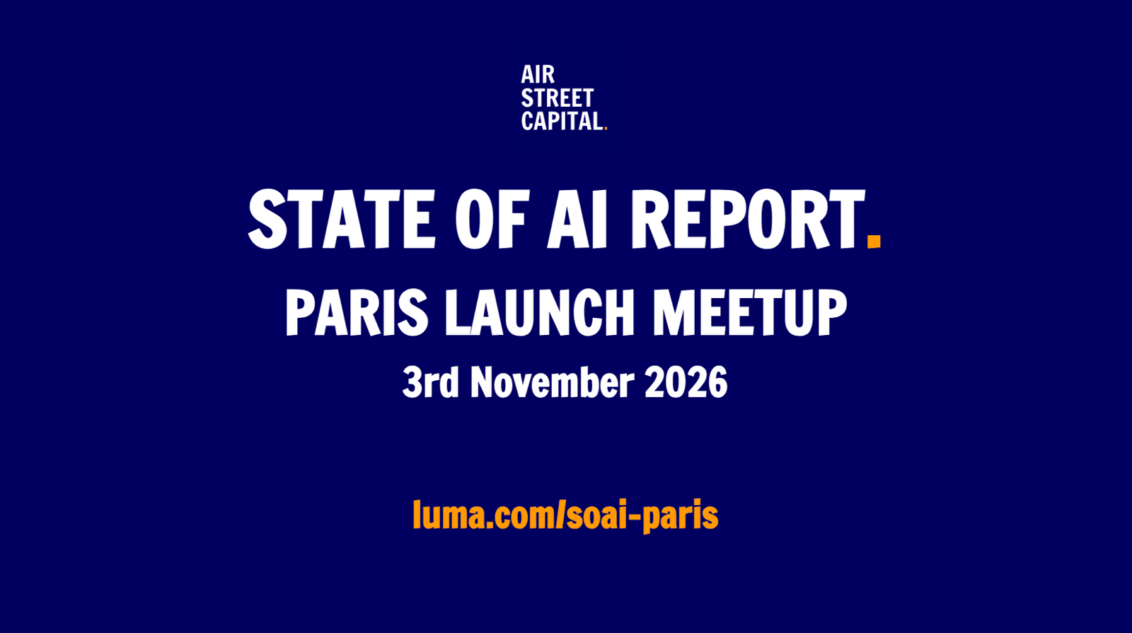 State of AI 2026 - Paris launch event