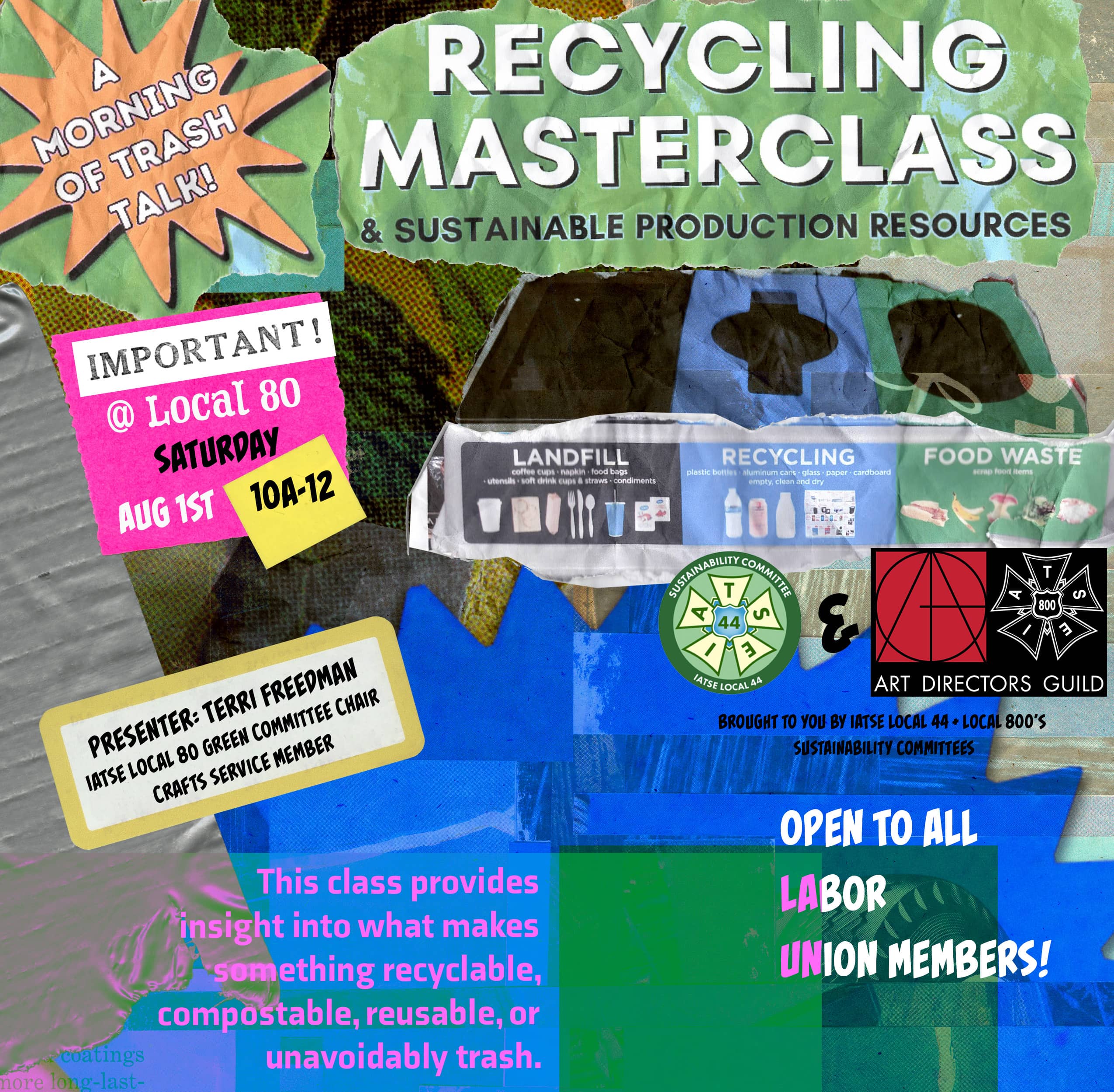 ADG & Local 44's Recycling Masterclass