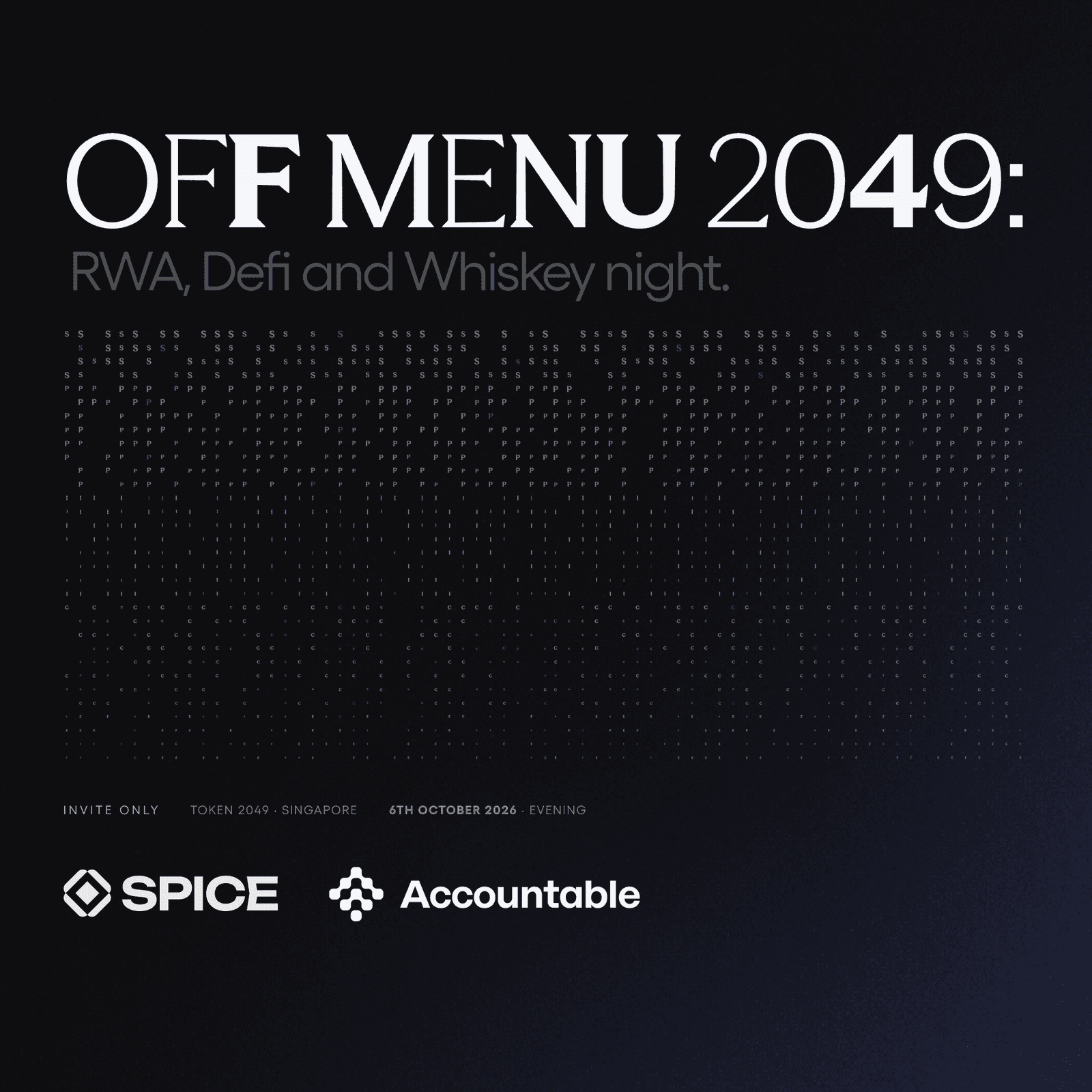 OFF MENU 2049: RWA, Defi and Whiskey night