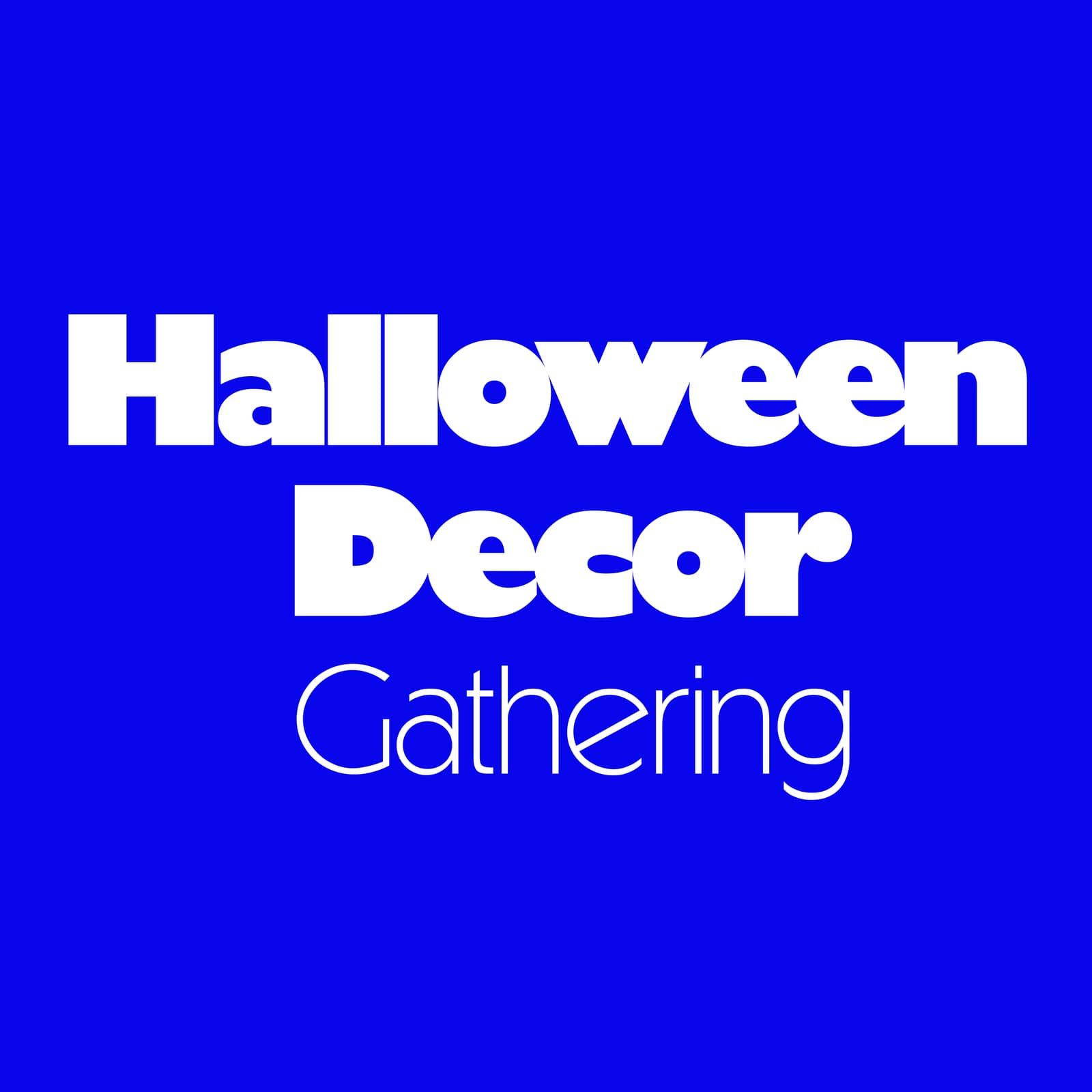 Halloween Decor Gathering