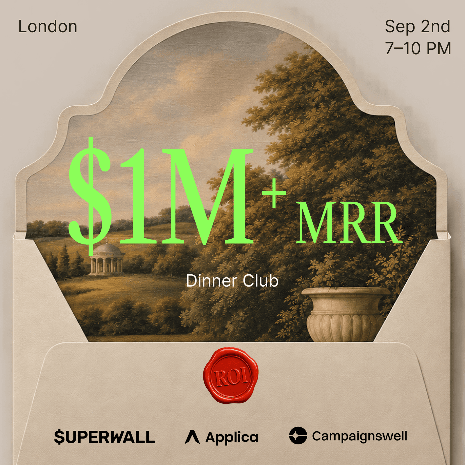 $1M+ MRR Dinner Club · London
