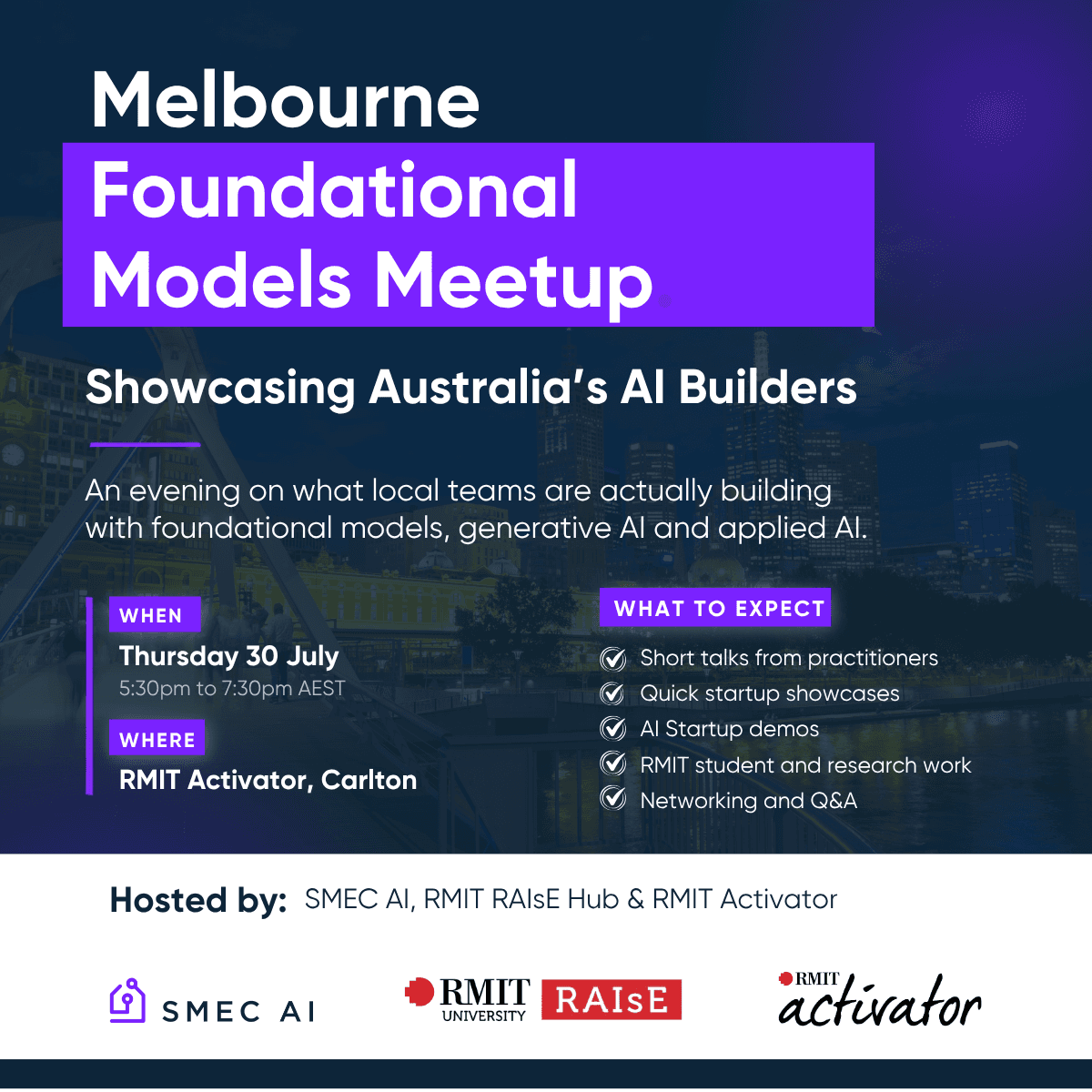 Melbourne Foundational Models Meetup: Showcasing Australia’s AI Builders