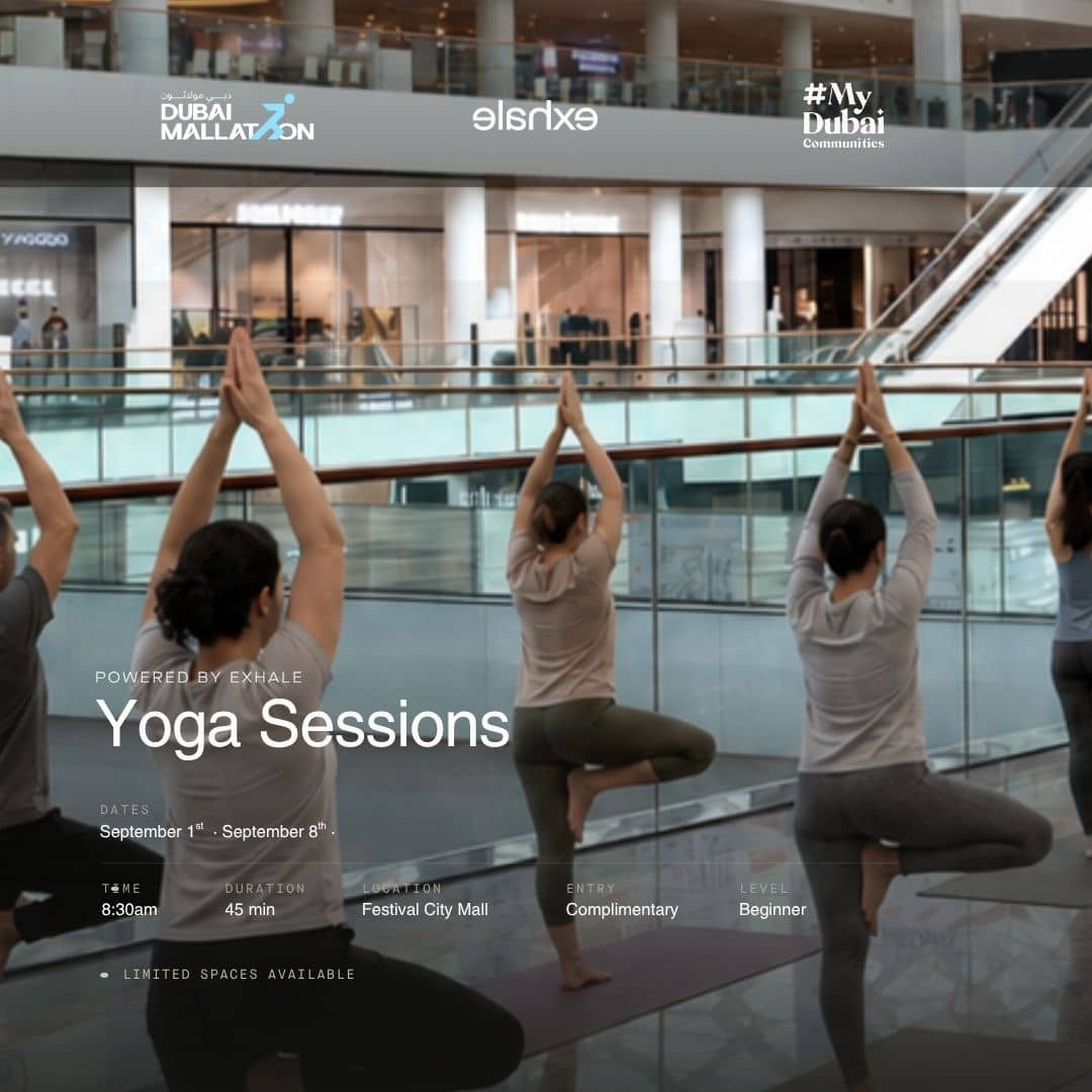 Yoga at Dubai Festival City Mall