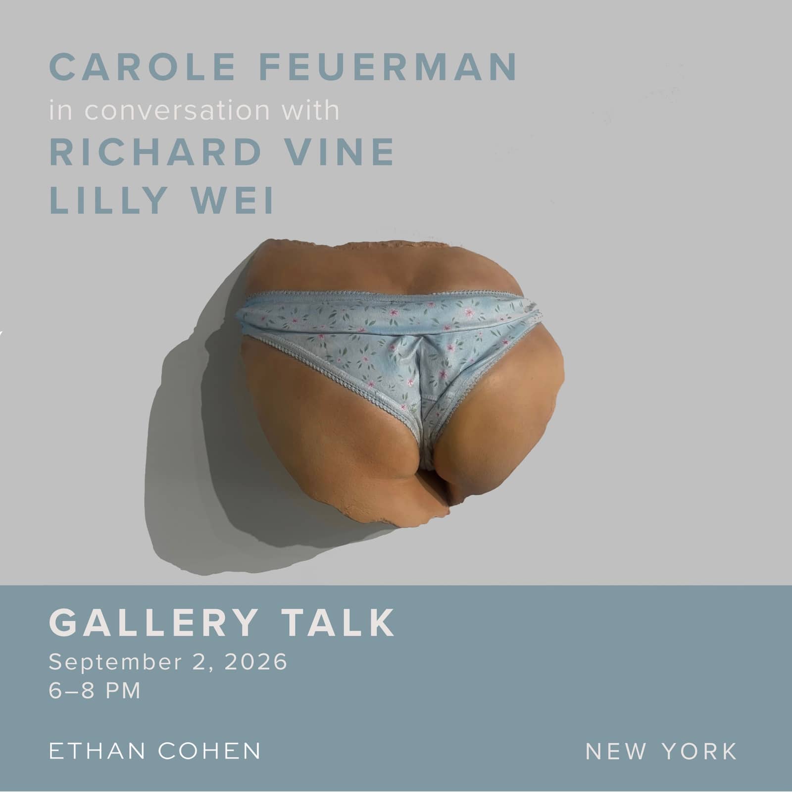 Gallery Talk with Carole Feuerman, Richard Vine, and Lilly Wei