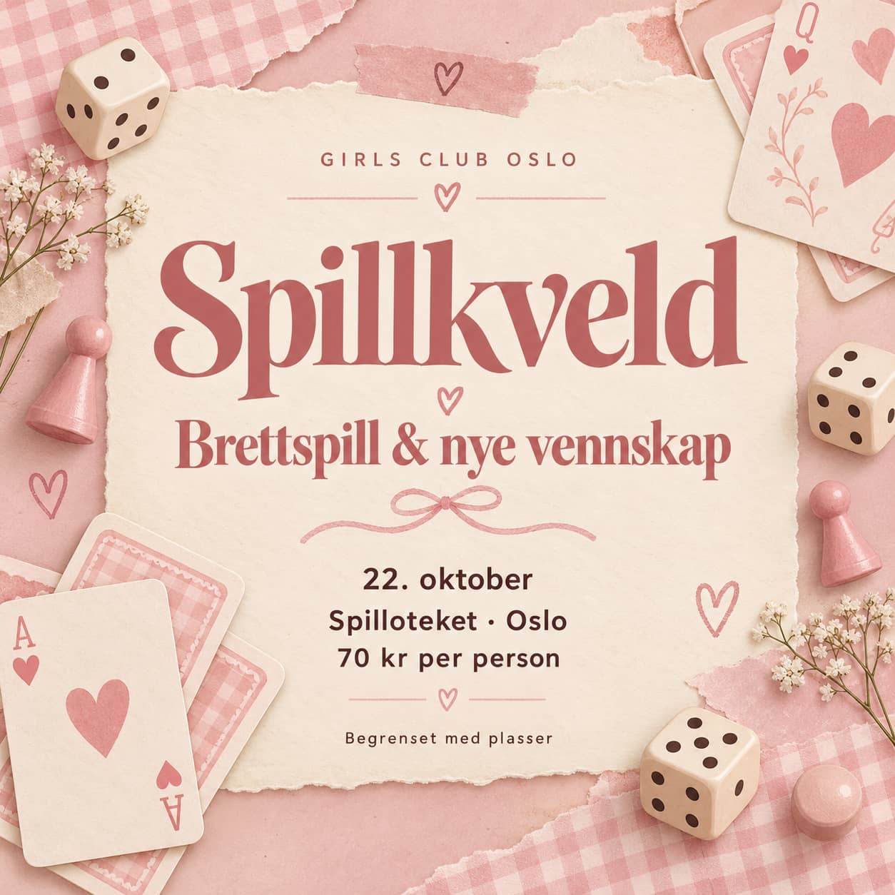 Jentekveld på Spilloteket 🩷