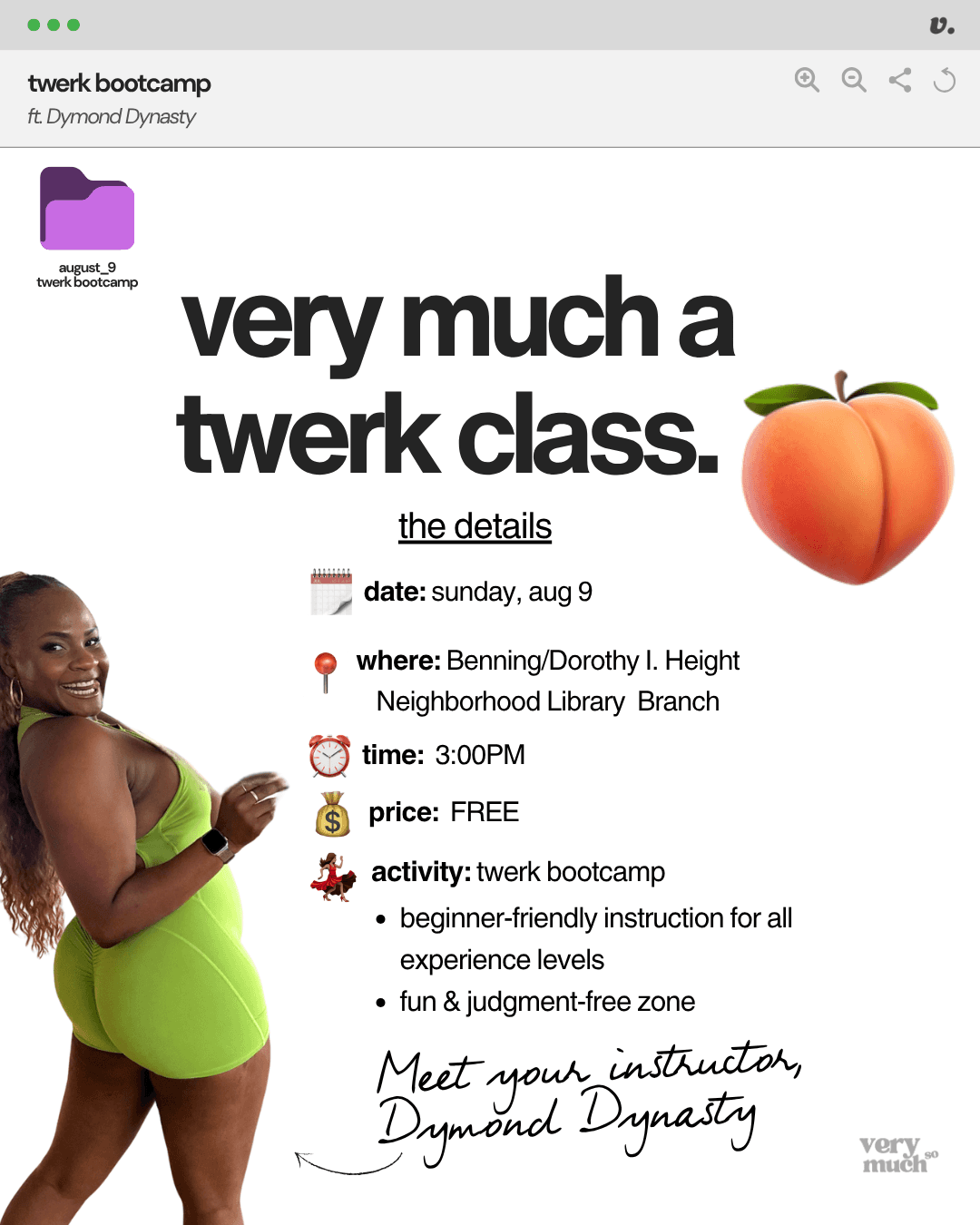 very much a twerk class.