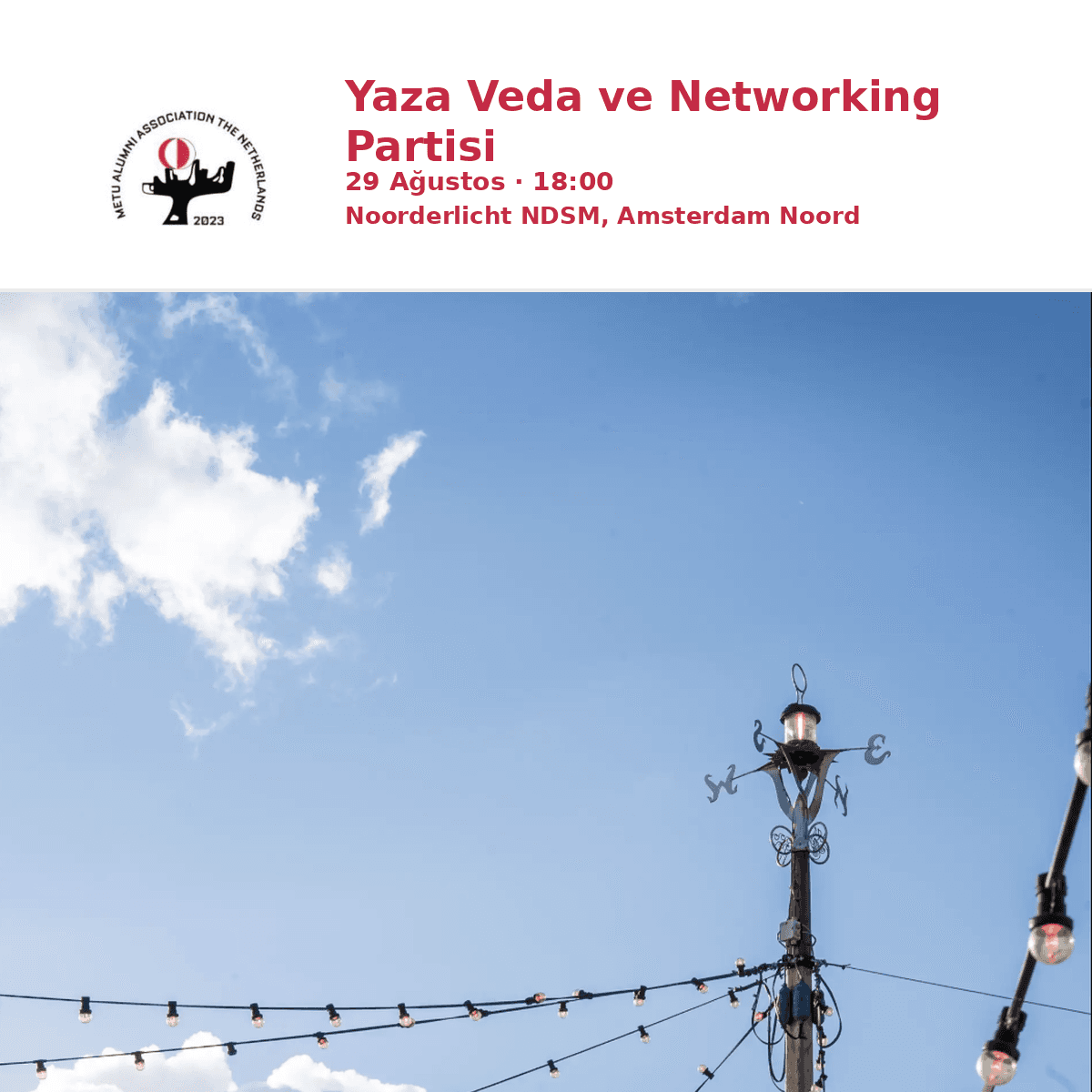 METU Alumni NL - Yaza Veda ve Networking Partisi