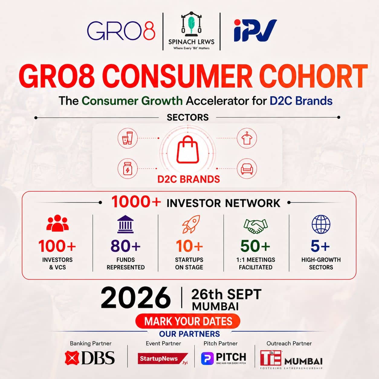 GRO8 Accelerator Fund | Consumer Cohort - Demo Day| 26th September,2026| Mumbai