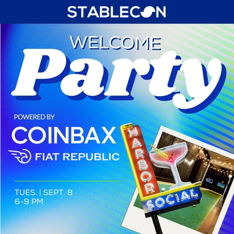 Stablecon Welcome Party Hosted by Coinbax and Fiat Republic